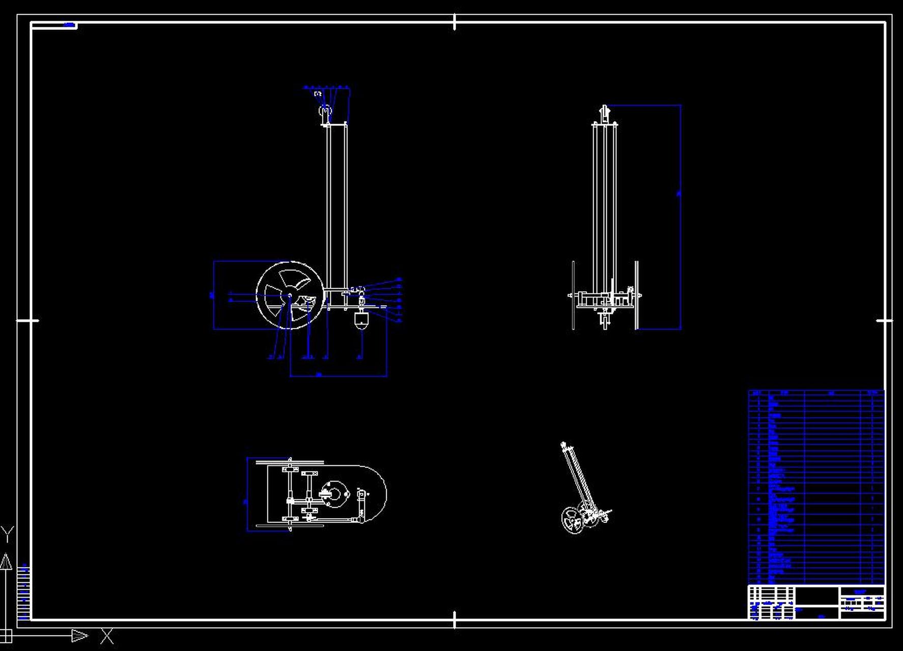 j143-s型无碳小车的设计【说明 13张cad图 sw三维图】