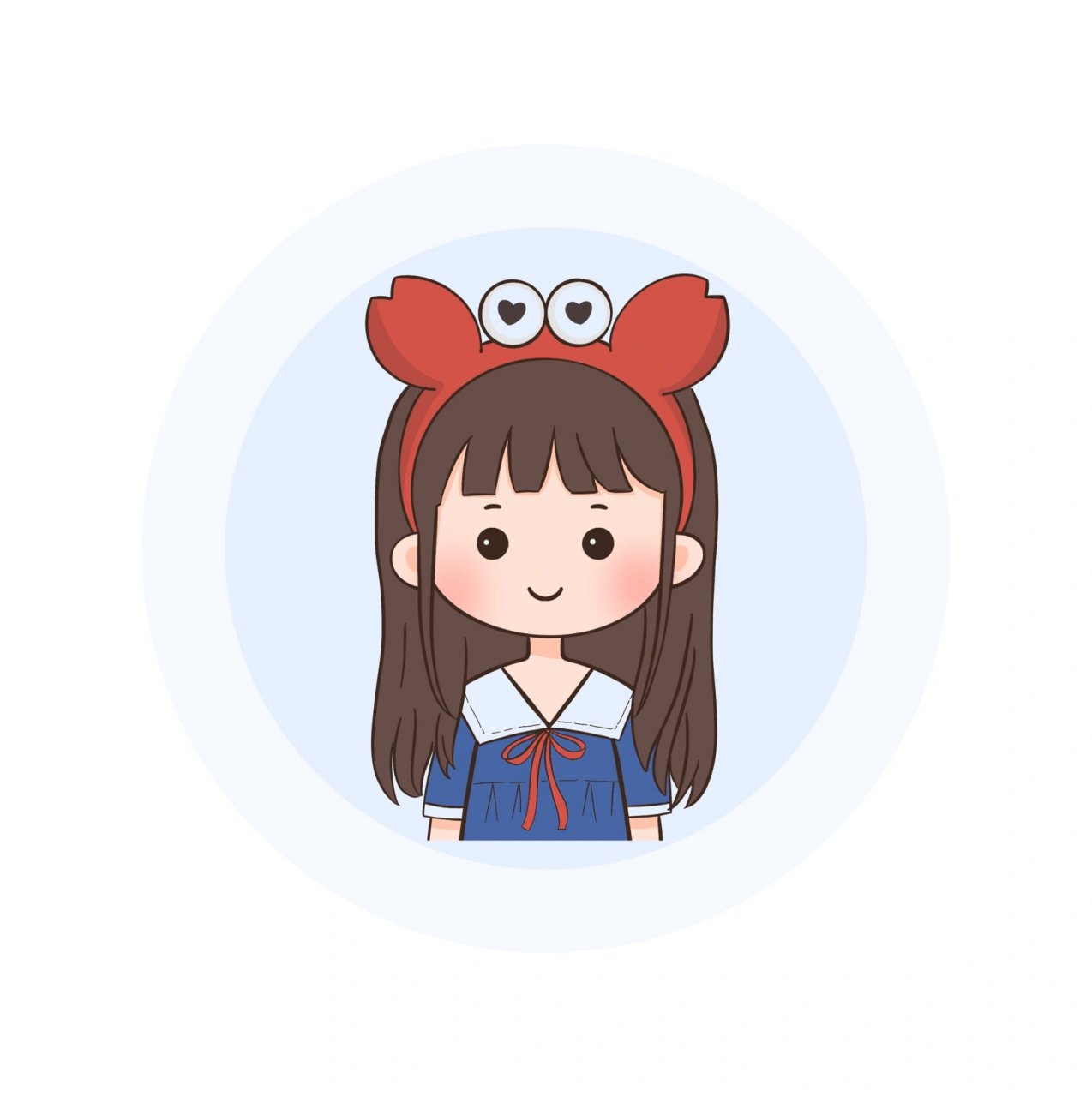 简笔画|q版人物小女孩可爱头像分享～ - 卡通头像凑齐九宫格了,整理一