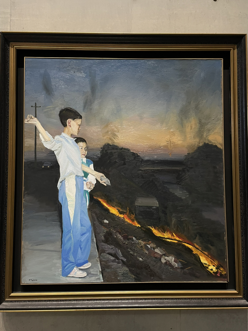 刘小东《烧野火》