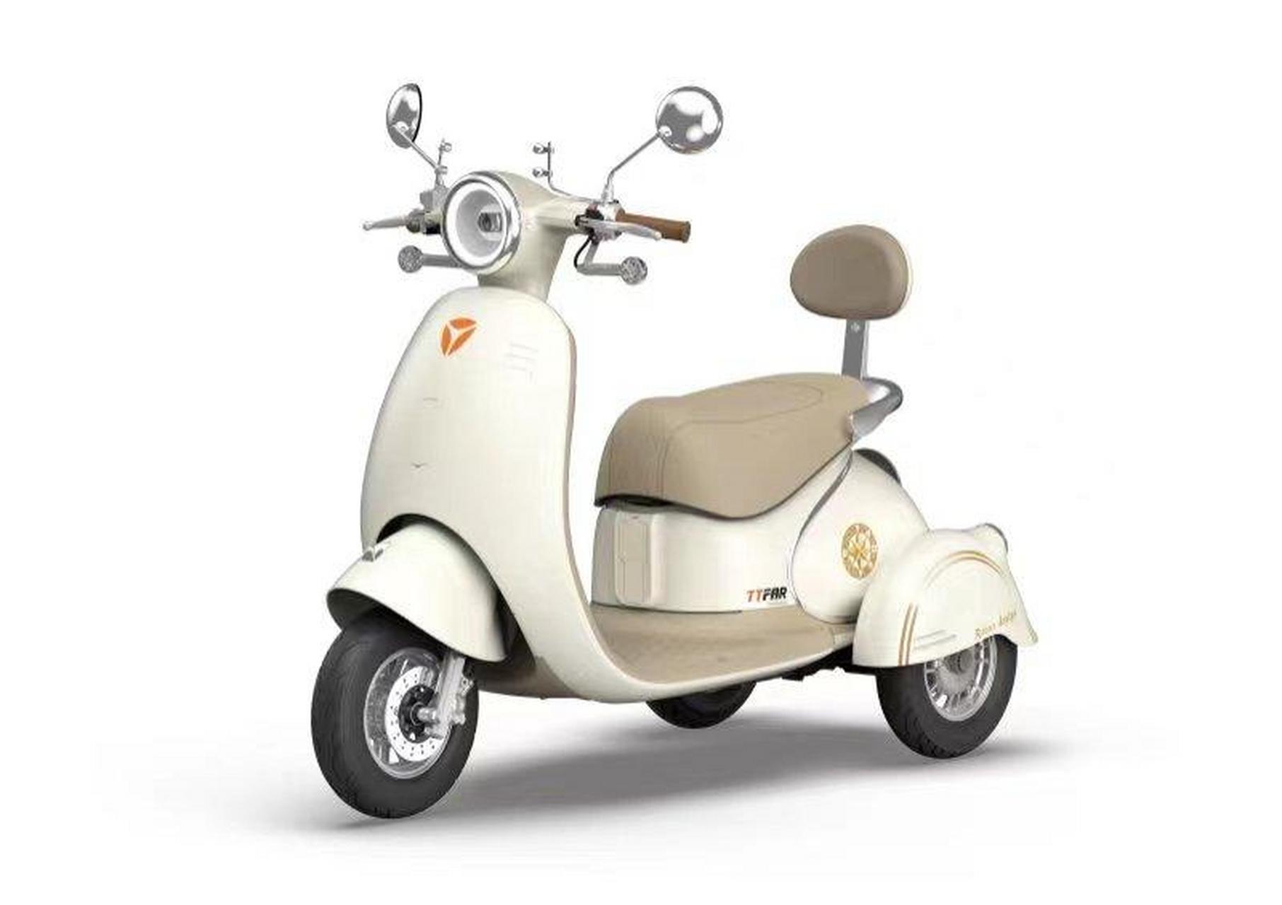 雅迪冠能a90 时尚又好看的小三轮 适合女生骑的电动车