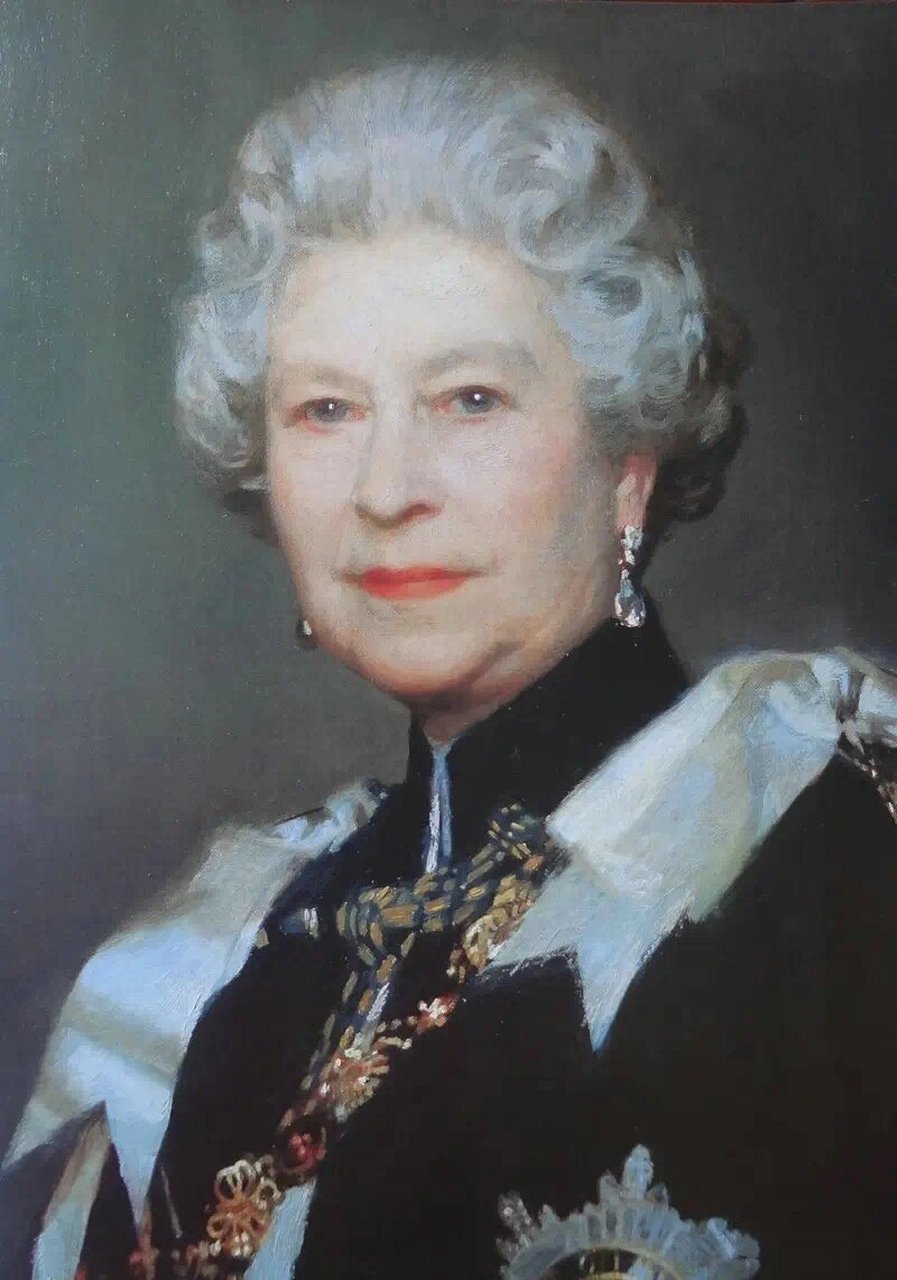 英国女王伊丽莎白二世油画肖像(内附详图) 图一:弗洛伊德 图二:阿尼