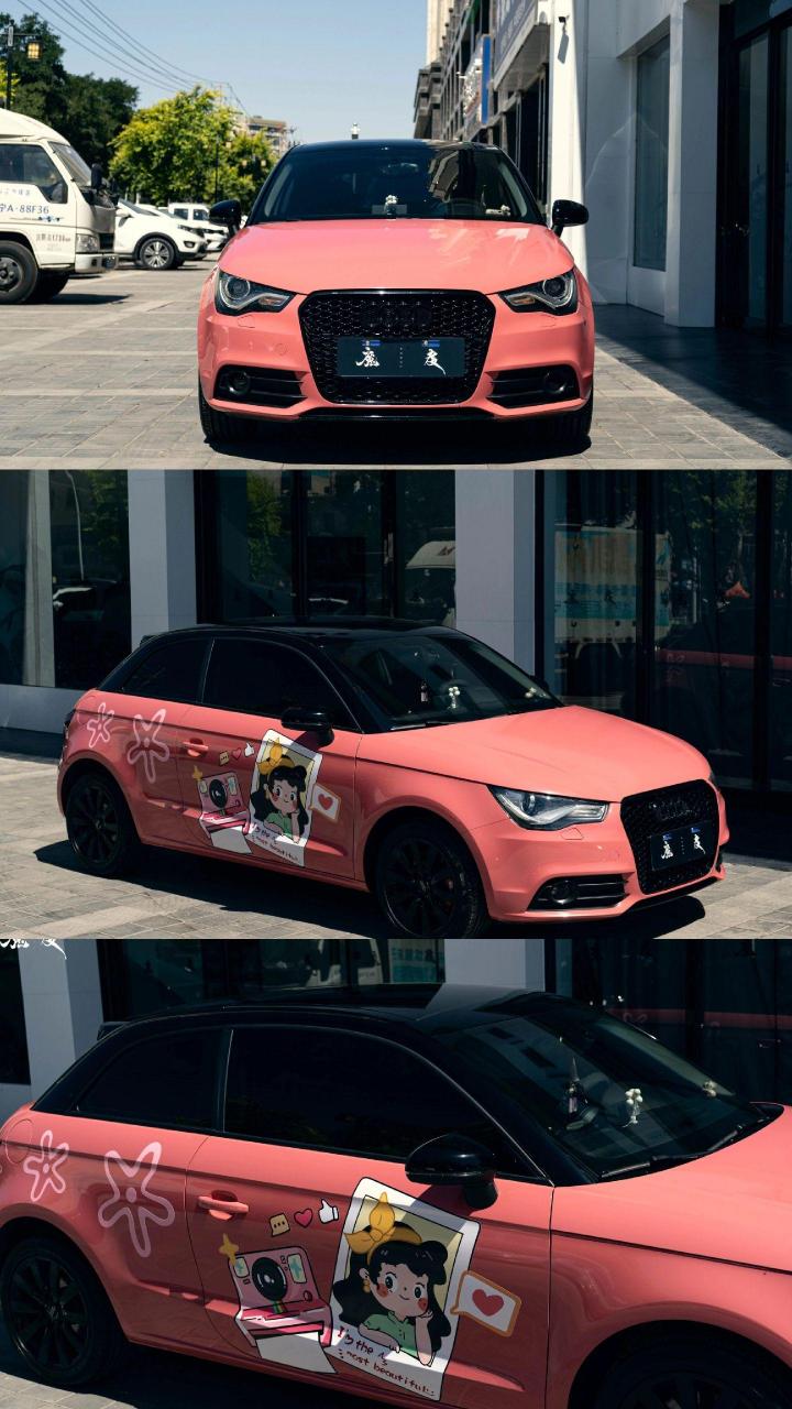 奥迪a1改色贴膜案例.奥迪a1贴膜案例合集
