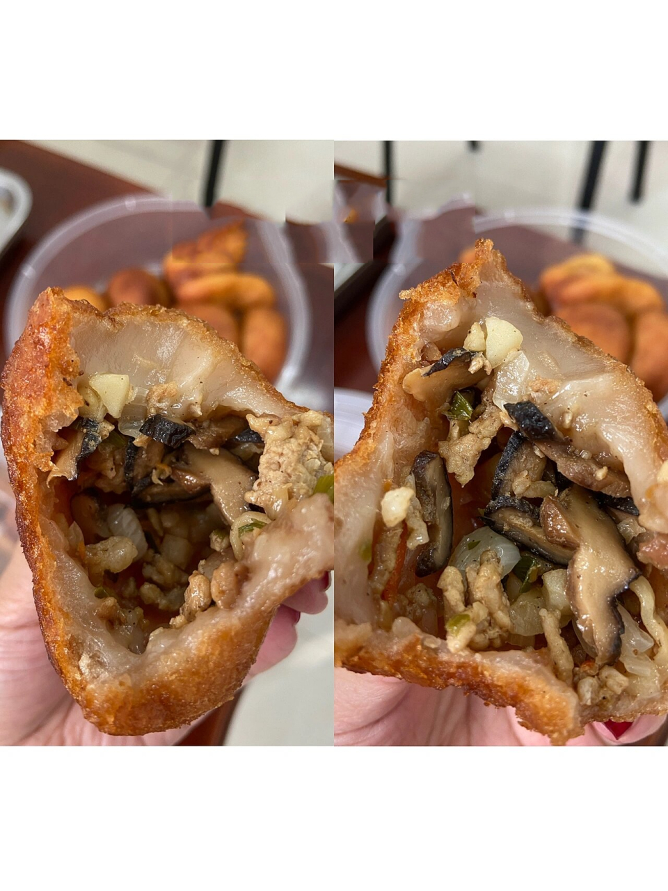 这应该算是厦门特色小吃吧 翔安炸枣 今天的下午茶是可咸可甜的翔安