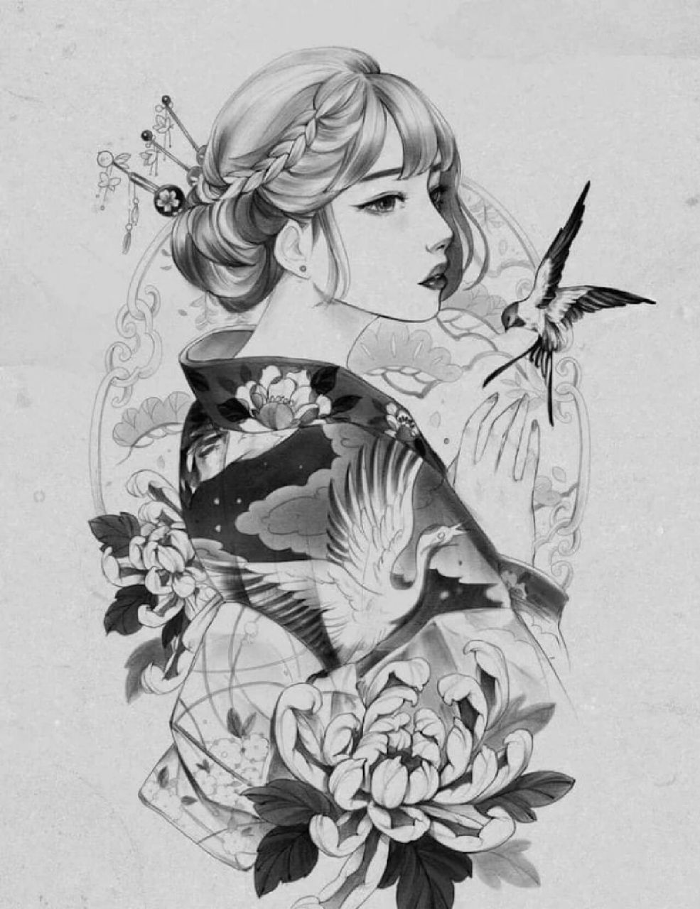 刺青 / 纹身素材 / 艺伎