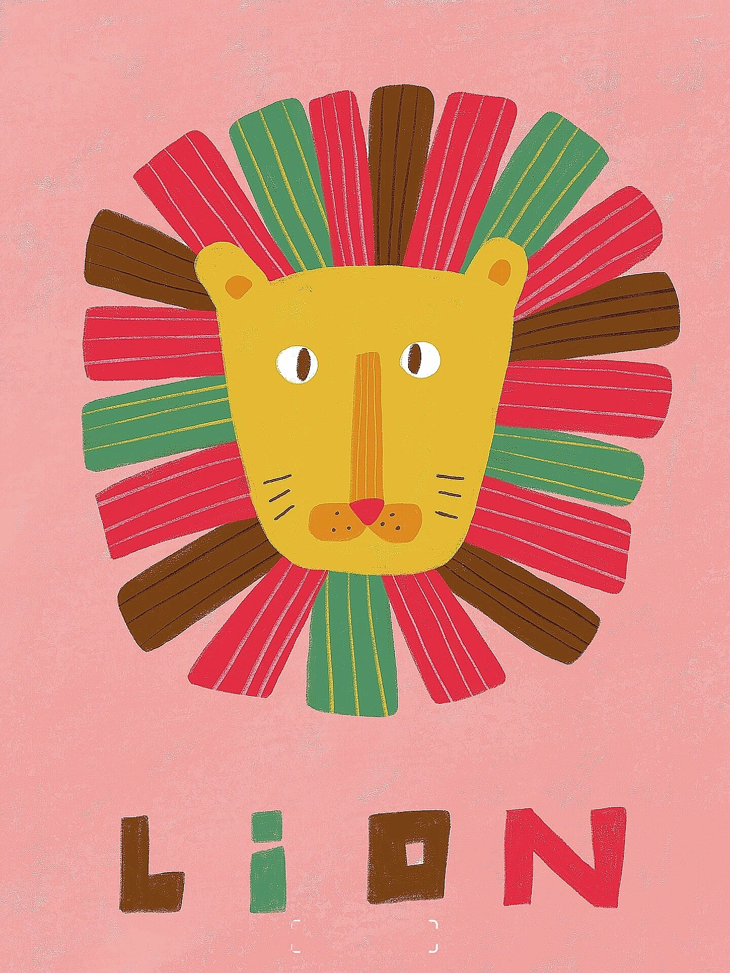 《一百只动物涂鸦59》狮子的头发