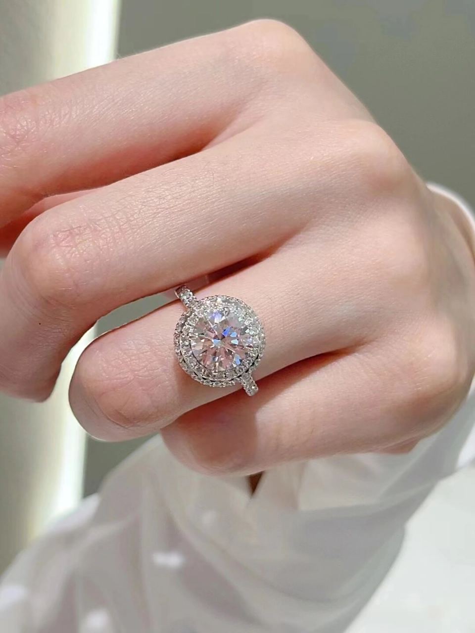 hw海瑞温斯顿大钻戒 来自北京小姐姐定制的钻戒 一个送妈妈,好女儿,好