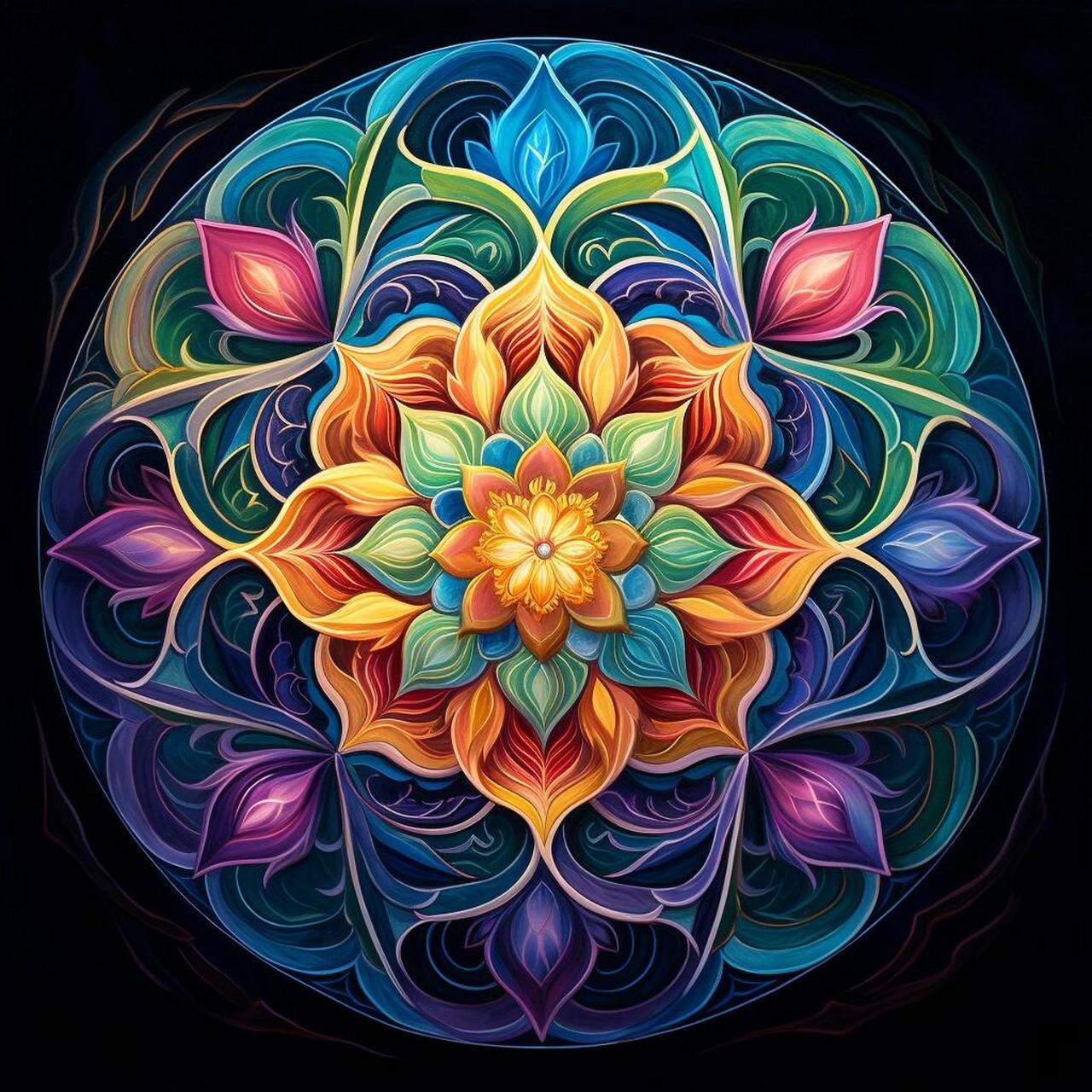 曼陀罗的图案,真的好像一个情绪的小宇宙,藏着无数情感的秘密.