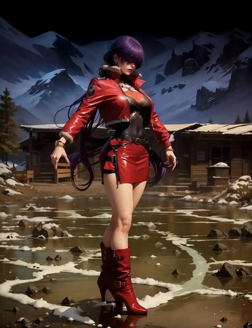 街机游戏《拳皇》里的美女小姐姐