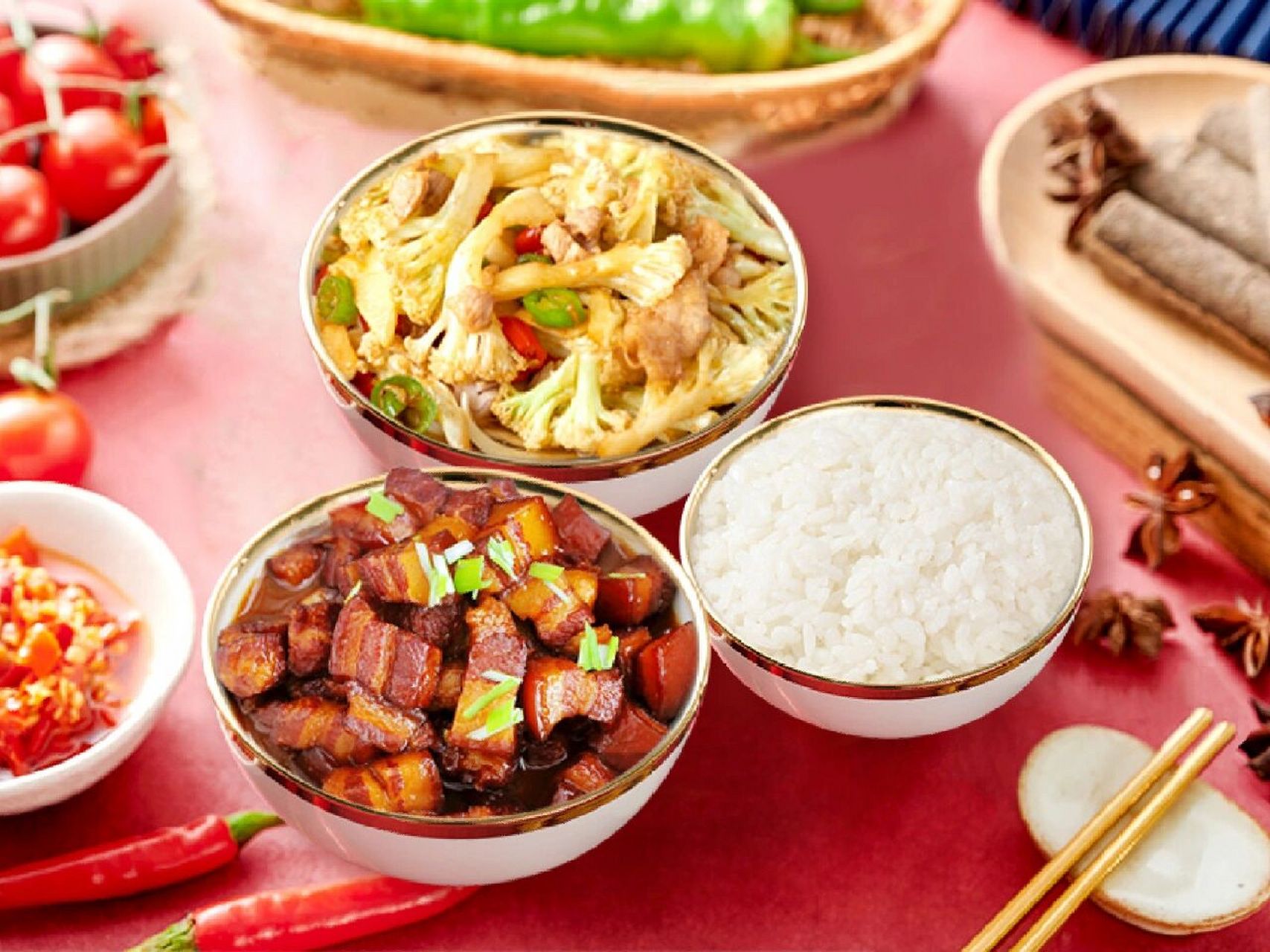 美团外卖复合菜品图 川流小碗菜