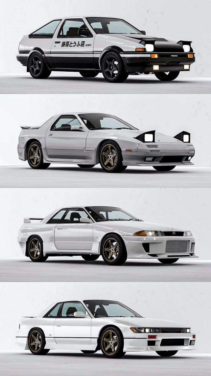 "电影头文字d经典车型"马自达rx7silvia