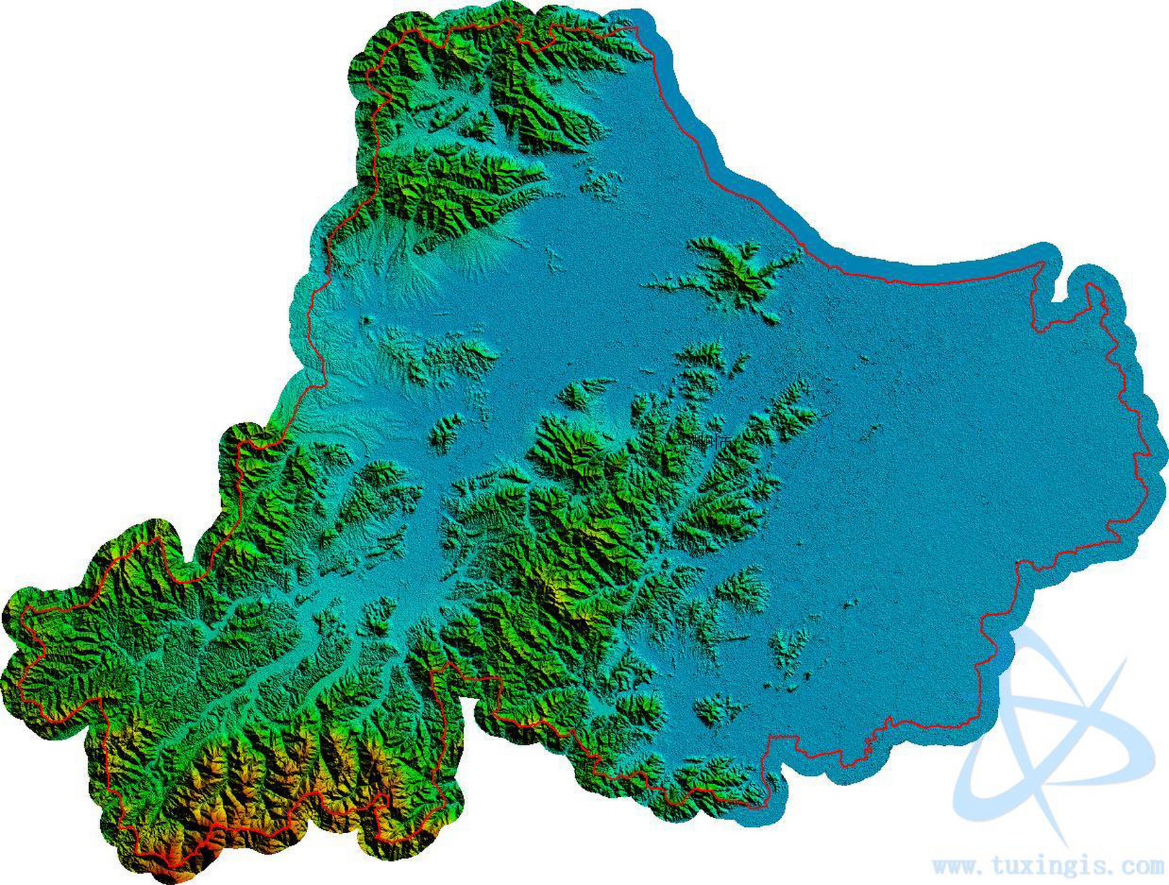 湖州市地形图 湖州市位于浙江省北部,因处于太湖南岸而得名.
