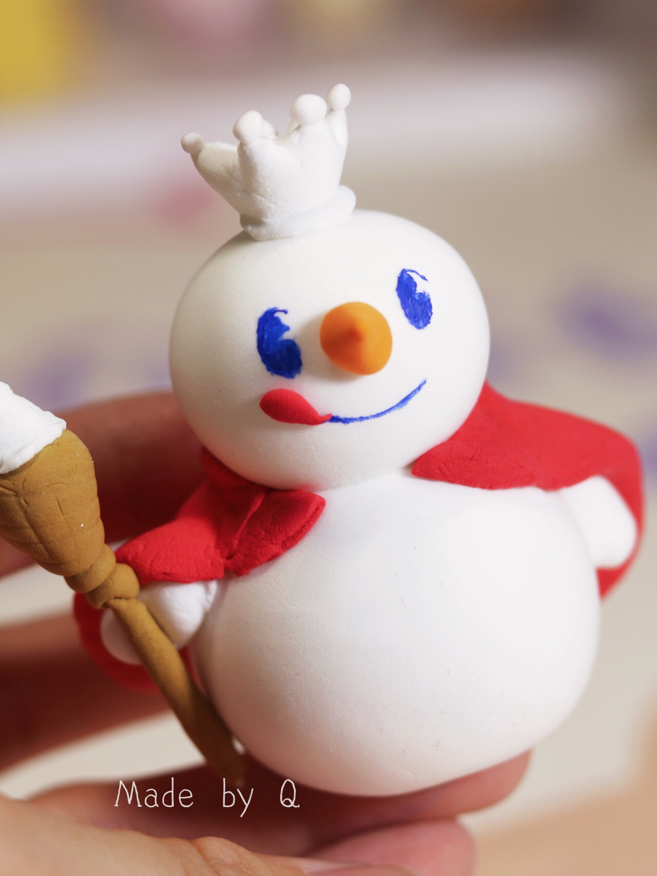 超轻粘土|蜜雪冰城雪仔|附制作过程