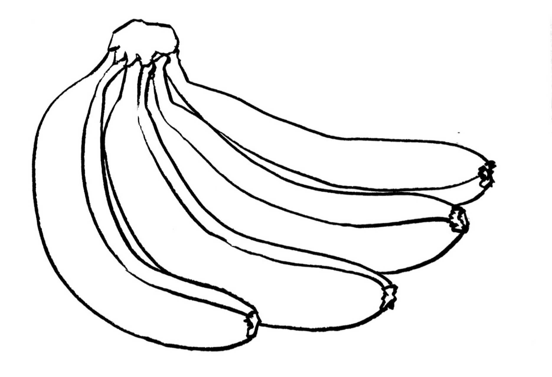 香蕉画画简单图片