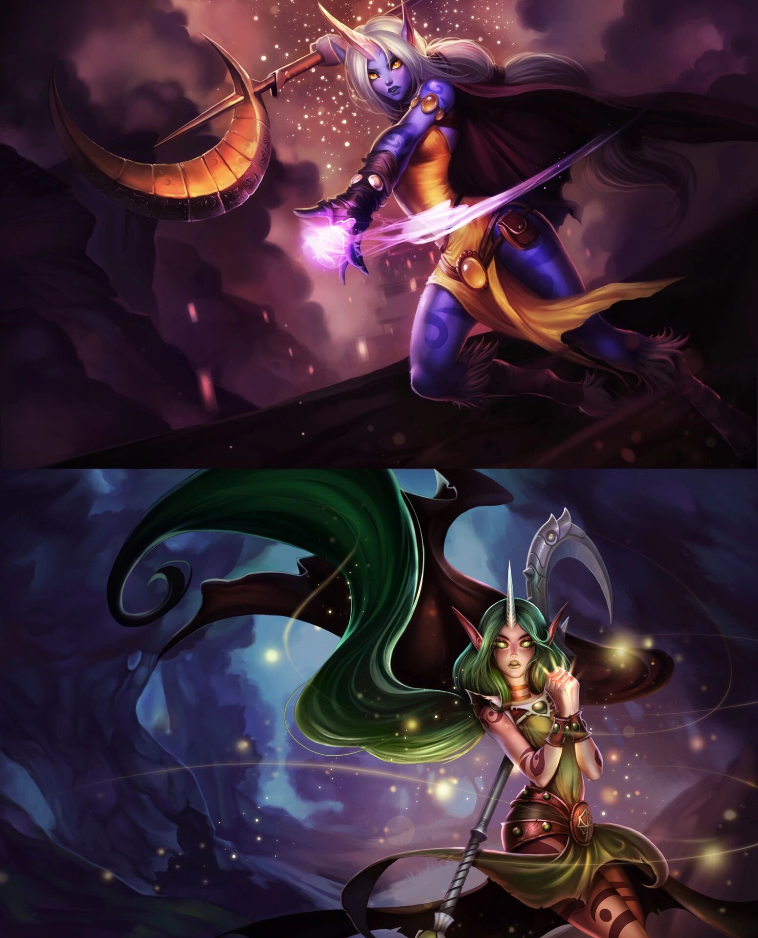 全皮肤原画丨众星之子─索拉卡 16张端游原画 1张手游原画  出新皮肤