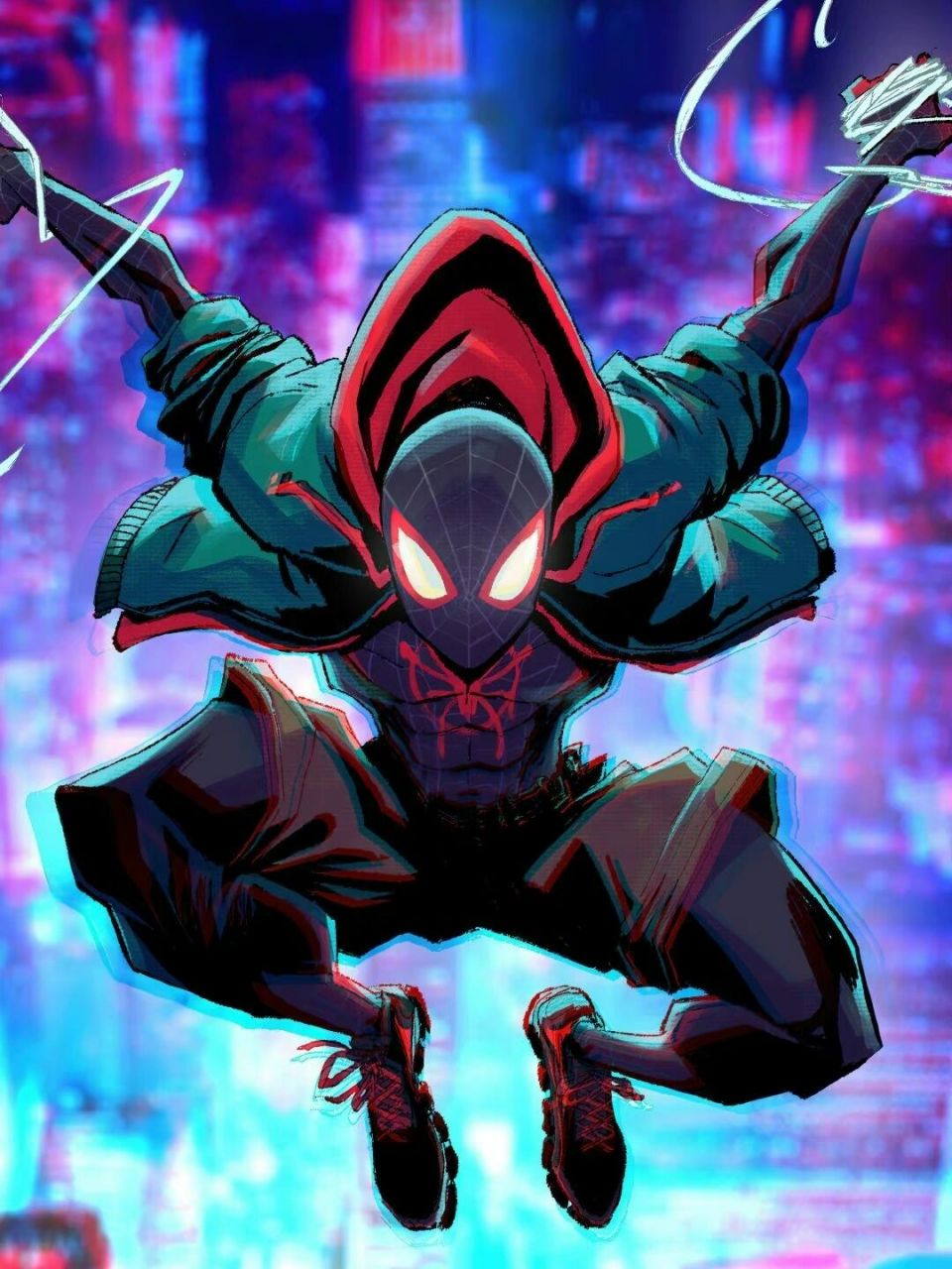 蜘蛛侠 平行宇宙 spider- man手机壁纸 新年快乐,大家都要平安喜乐呀