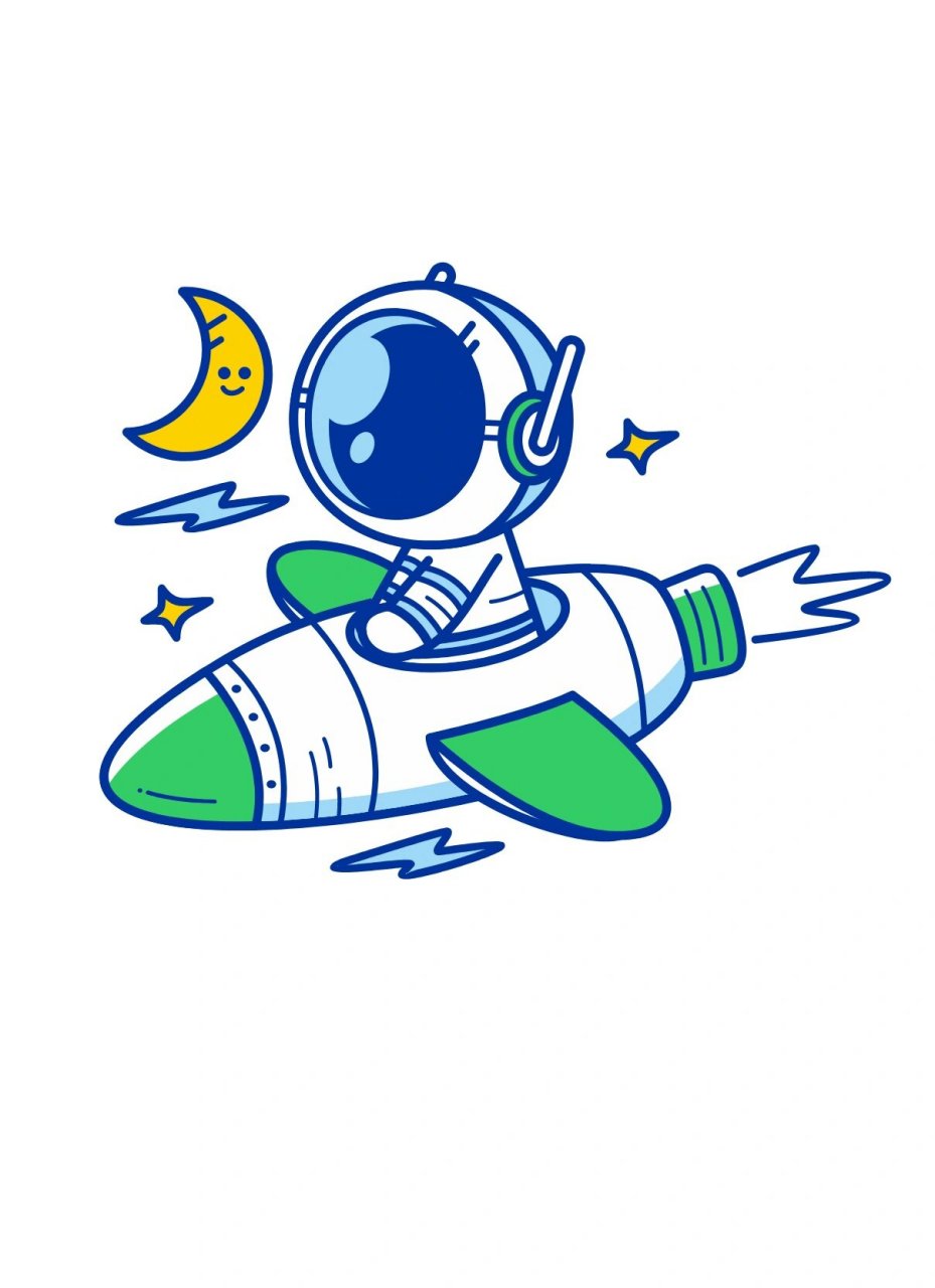宇航员卡通人物简笔画|太空手抄报素材 今天分享一组男孩子最爱的太空