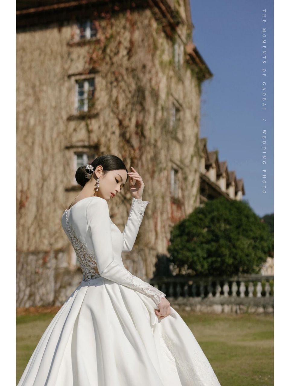 杭州梦娜斯庄园很适合拍端庄优雅的复古风婚纱纱9699 整体效果拍
