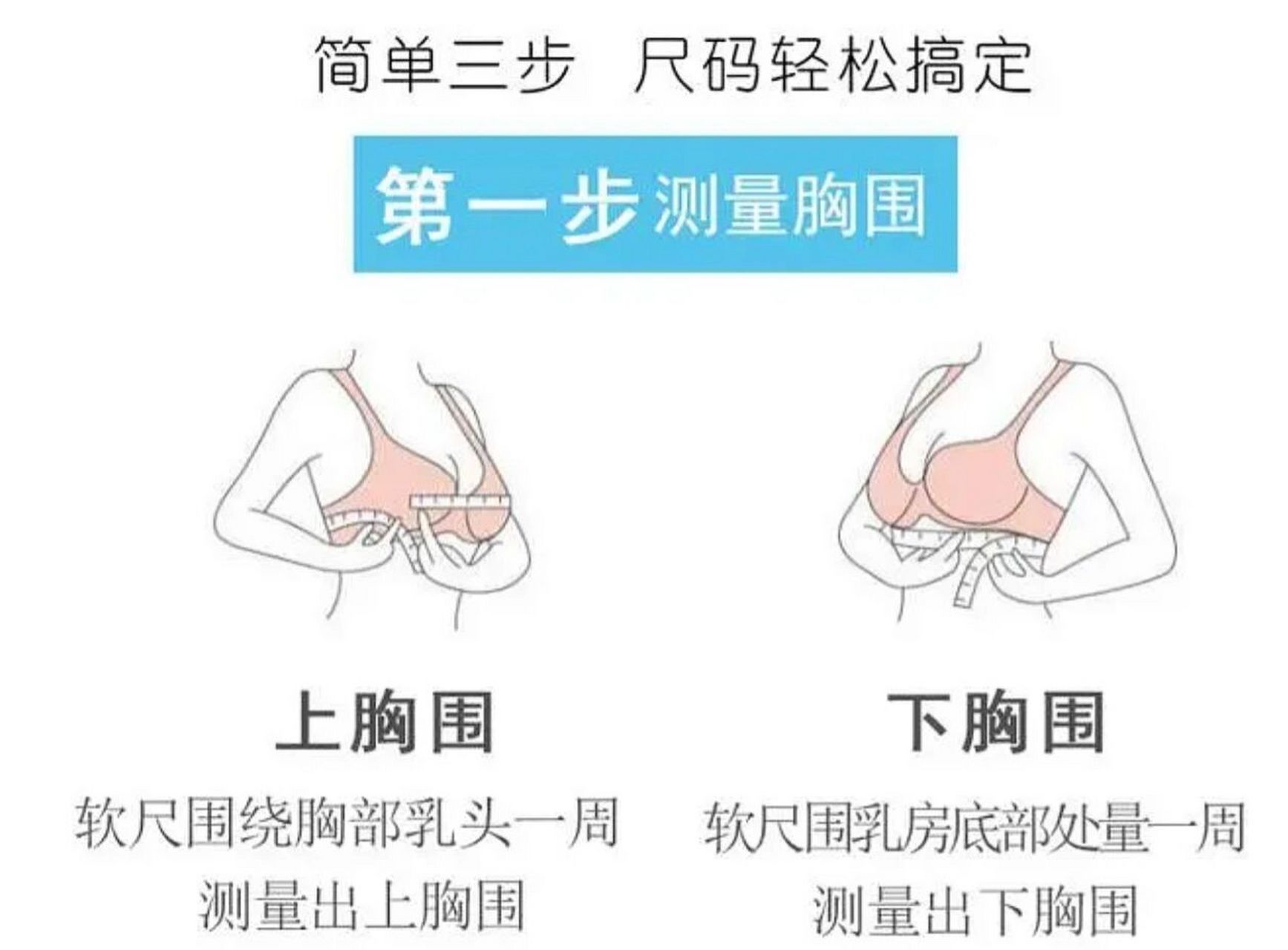 罩杯怎么量 尺寸图解图片