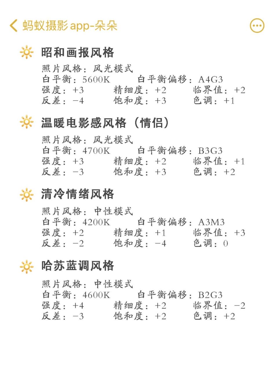 摄影常用参数图片