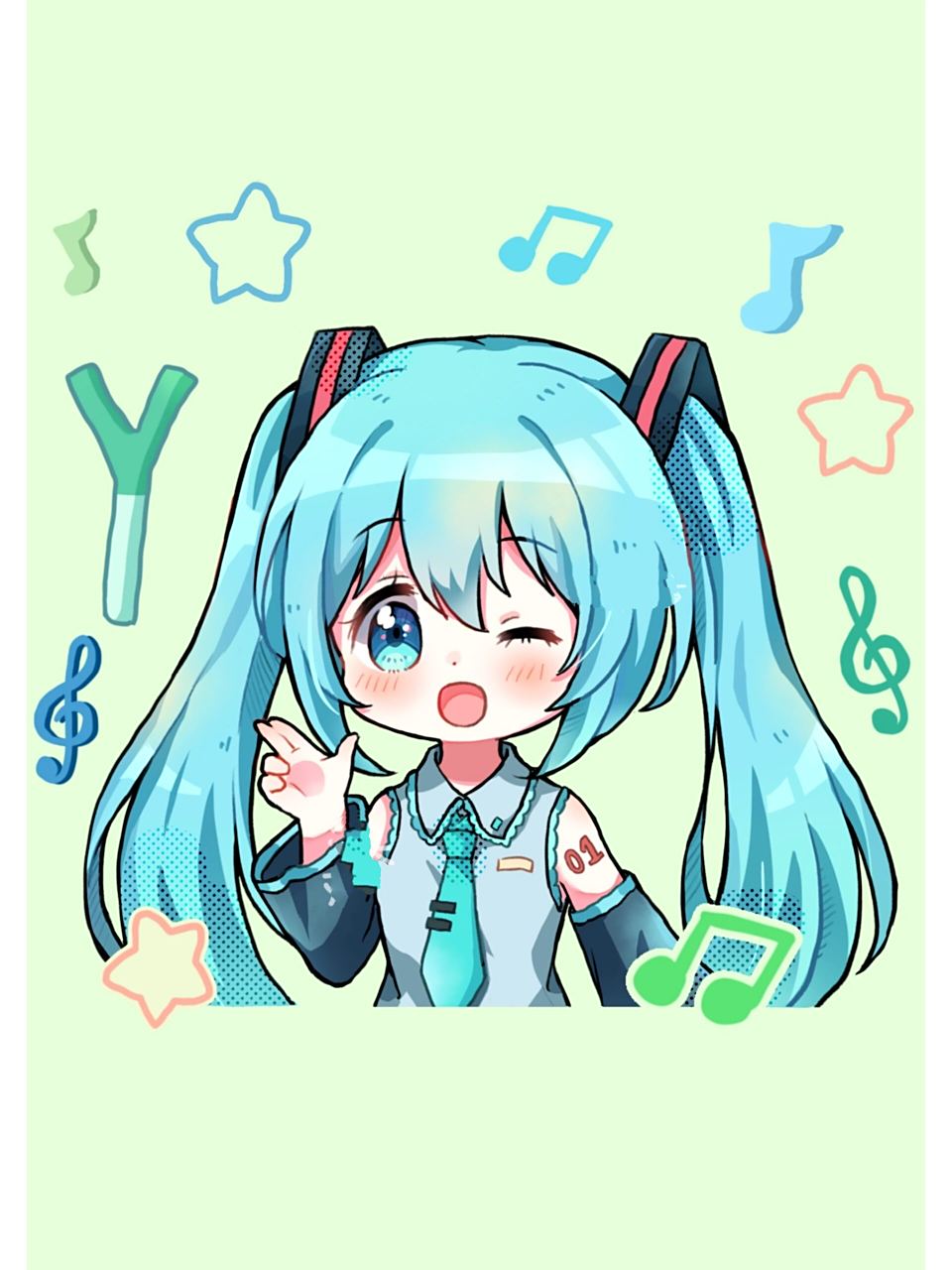 q版女孩初音未来 是哪个亲,让我画初音未来的,画好了哦 请查收