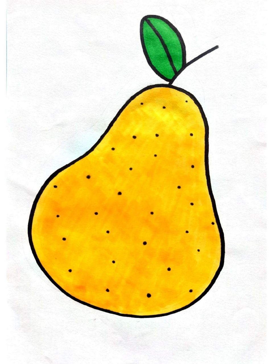 梨子简笔画,水果简笔画 梨子简笔画,水果简笔画很简单收藏起来留给