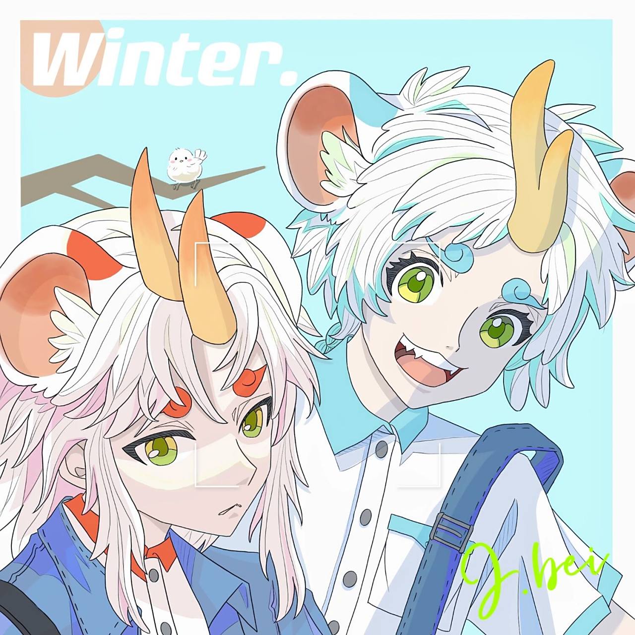 《有兽焉》天禄,辟邪 自认为我把皮皮画的比哥哥好看 哥哥画的我可太