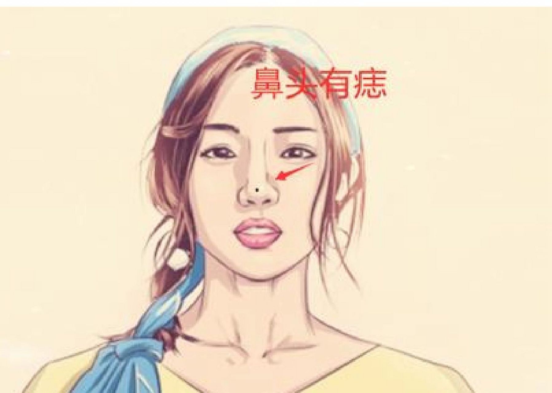 鼻梁有痣财运 鼻梁代表着一个人的个性和财运.