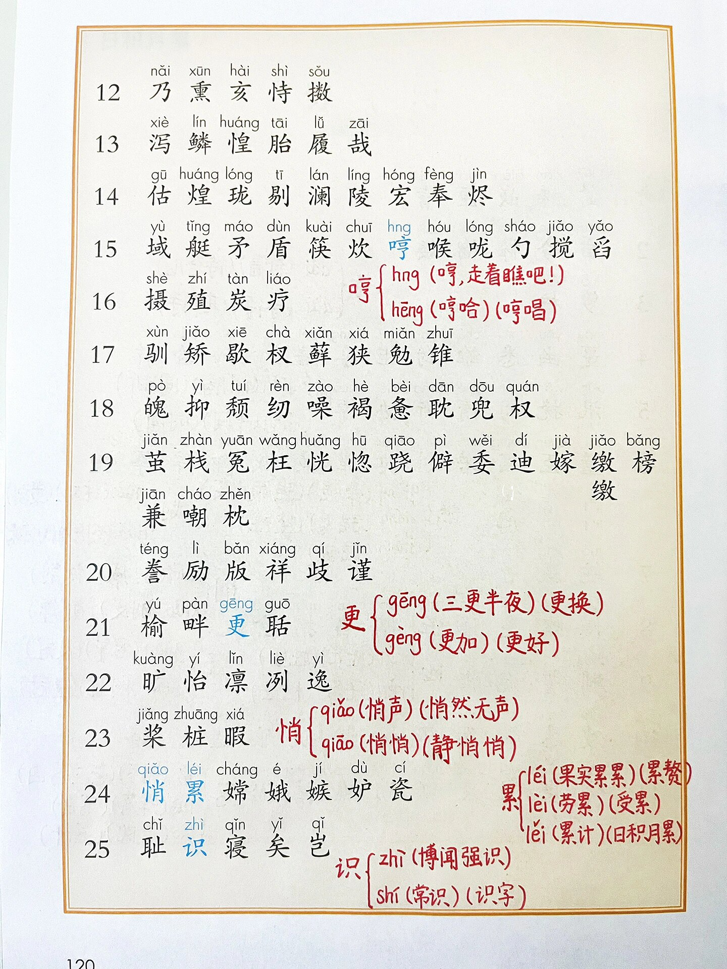 语文五年级上册识字表多音字(全) 新鲜出炉的识字表多音字,快拿走收藏