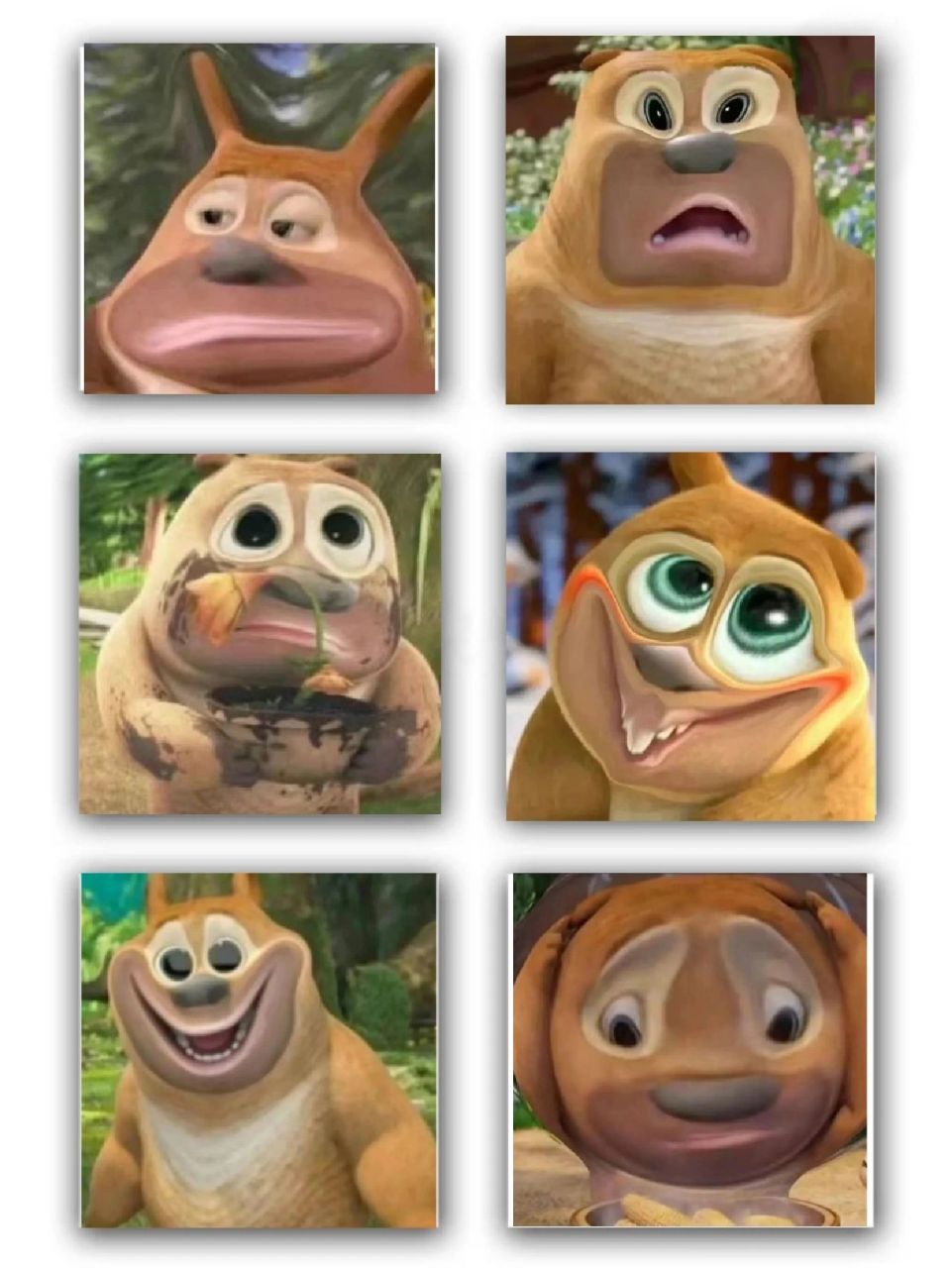 分享一期熊大熊二搞怪头像