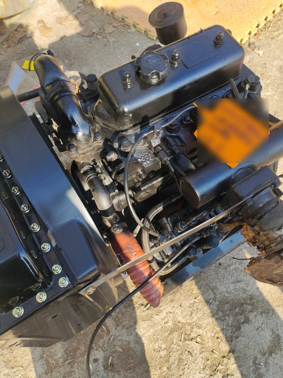 客户订制的全柴480改好的一套,代替单缸柴油机,油耗低,马力大.