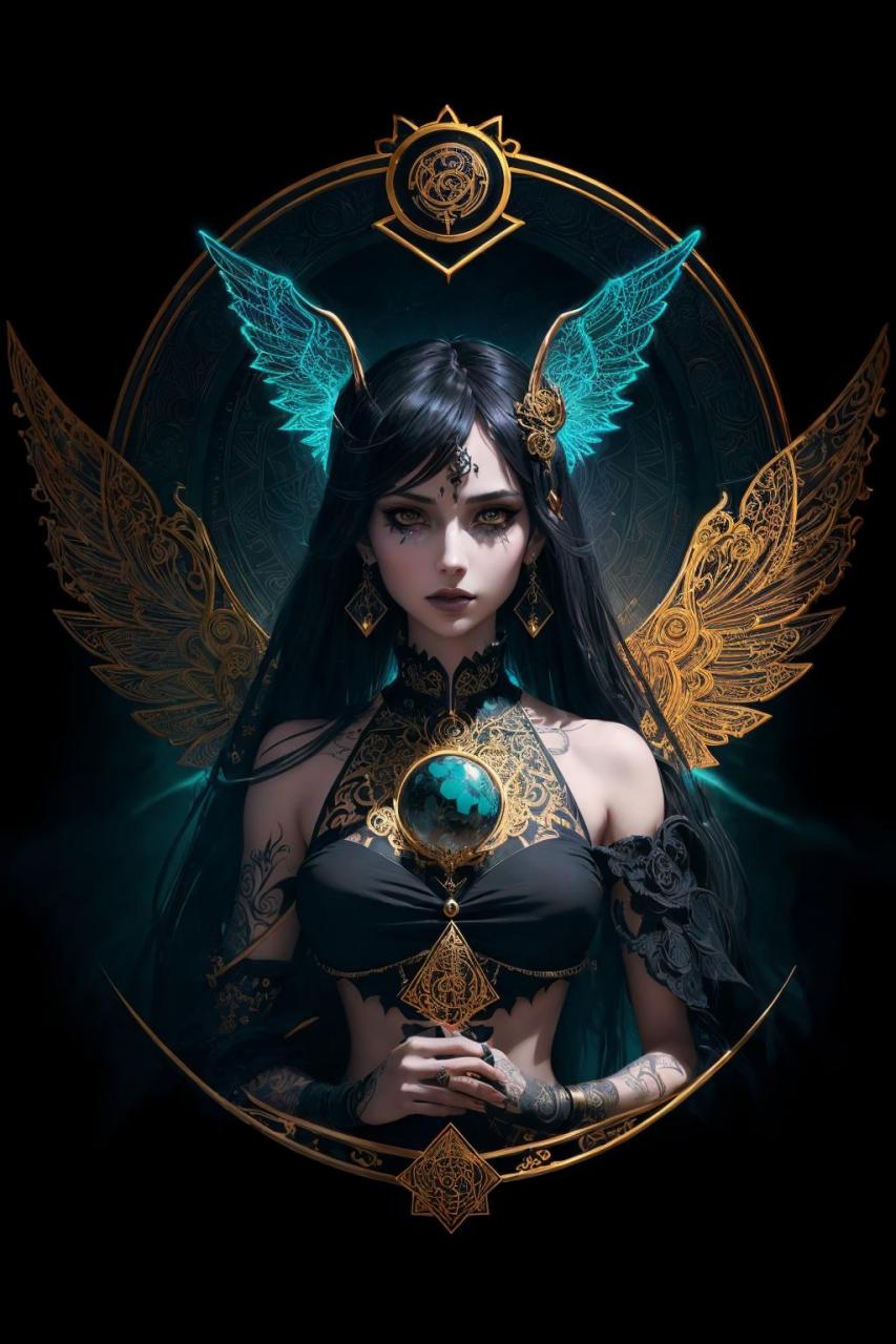 哥特少女.ai绘画 壁纸分享 暗黑系 送你一张壁纸