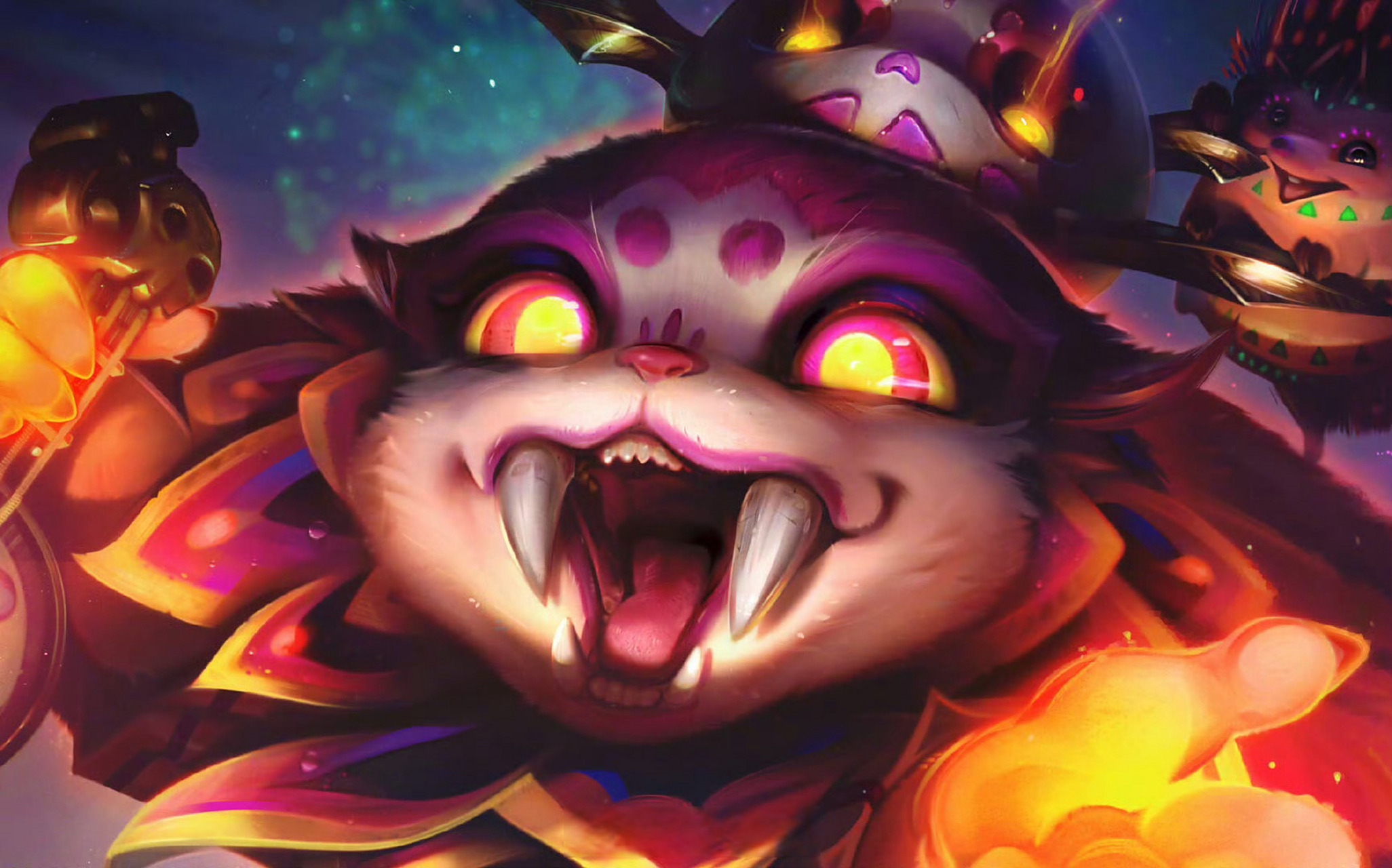 英雄联盟彼岸灵花皮肤# 【灵之菊 纳尔 原画设计