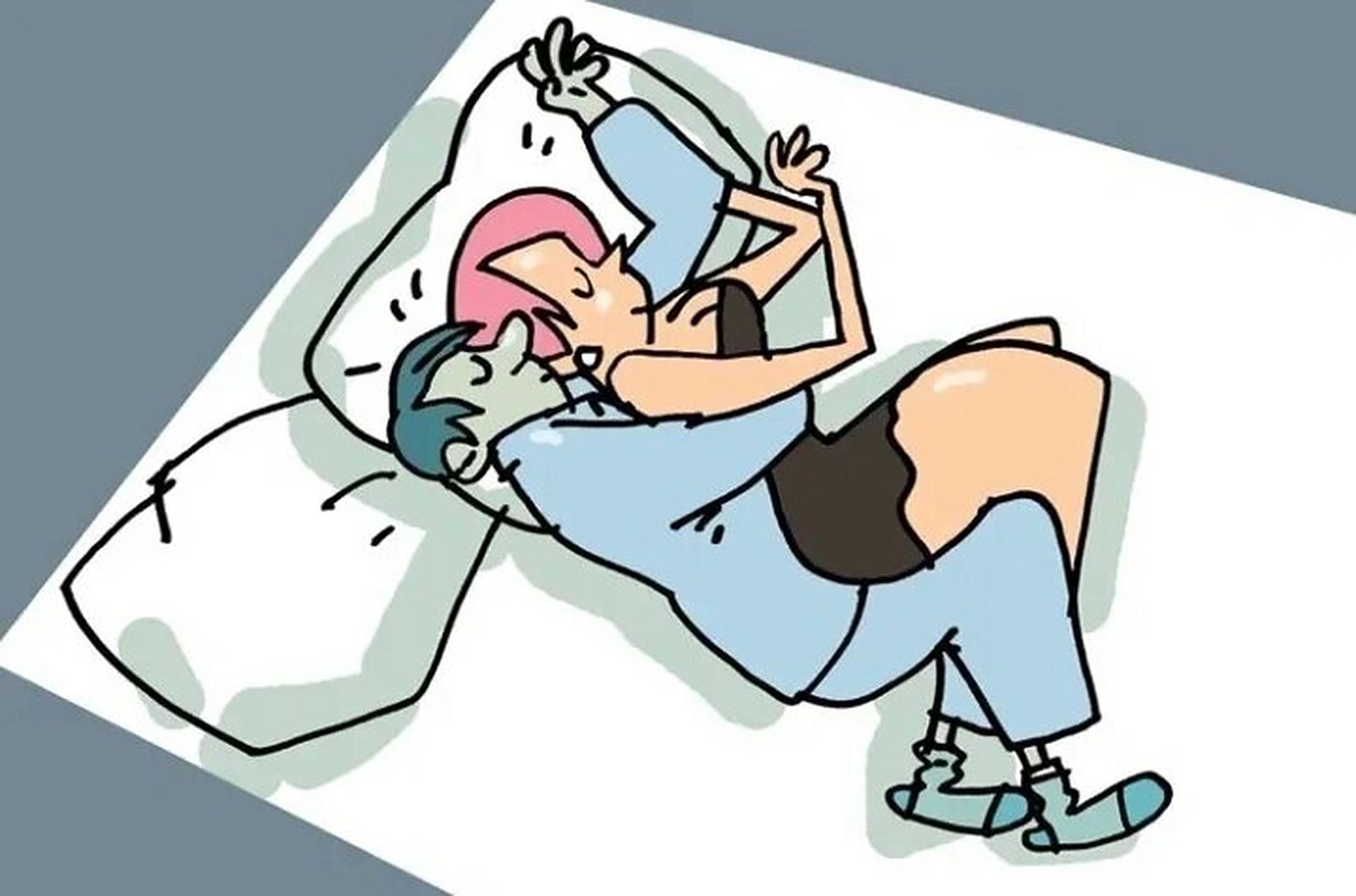 情侣睡姿大全,你们的感情状况如何呢?