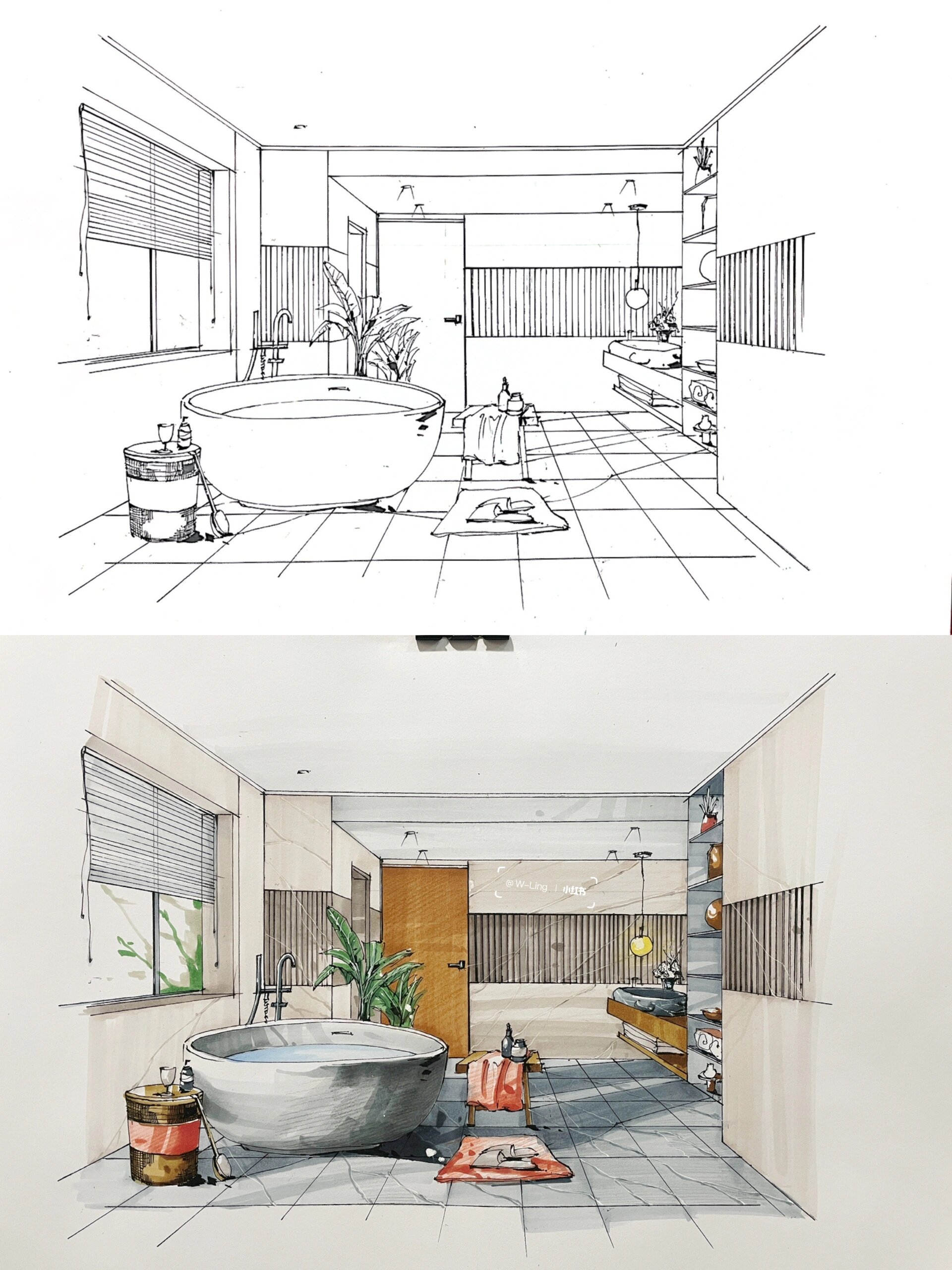 室内设计手绘效果图