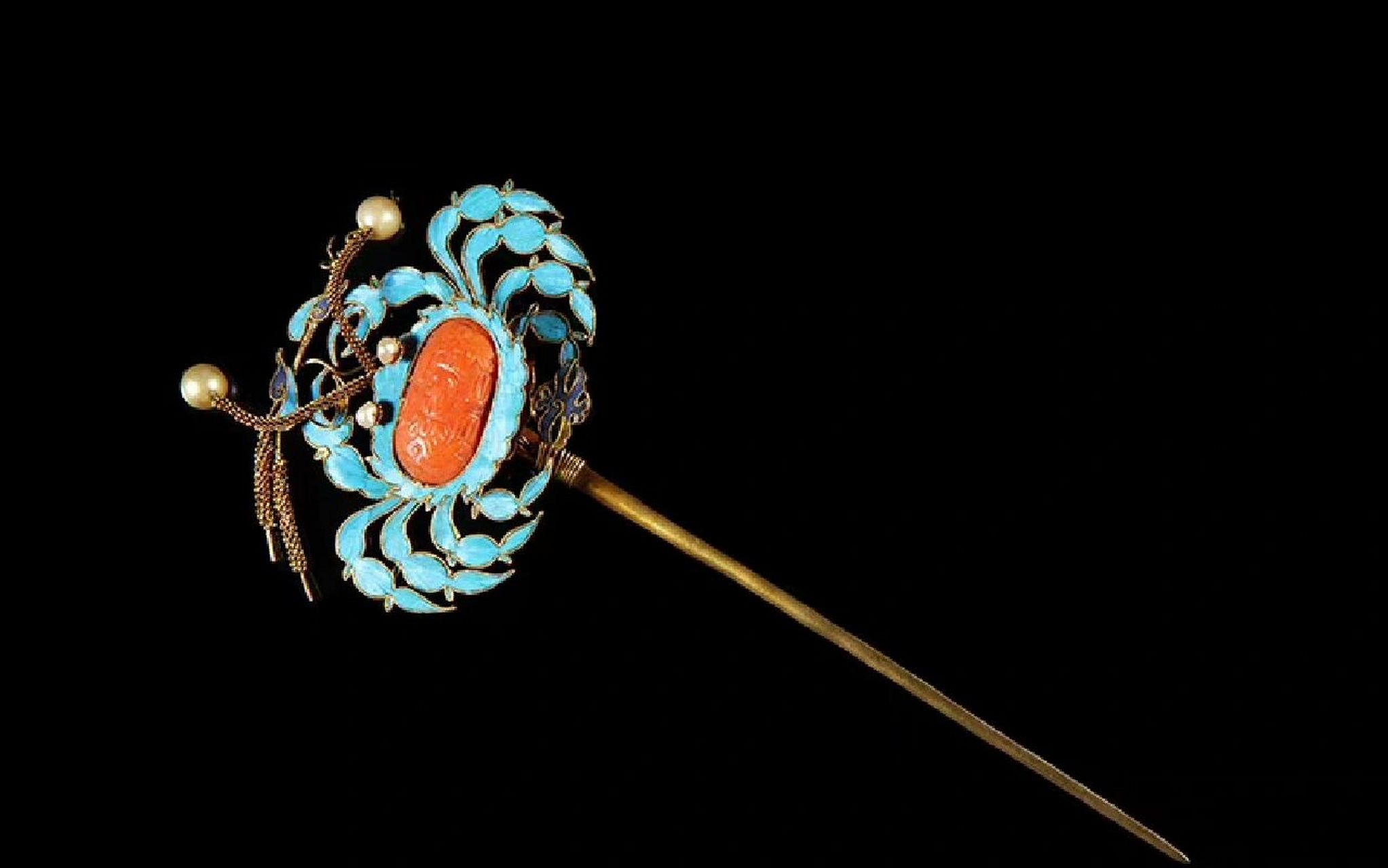 清代发簪系列【五】 清代宫廷后妃簪子上的纹样追求吉祥寓意,喜爱三多