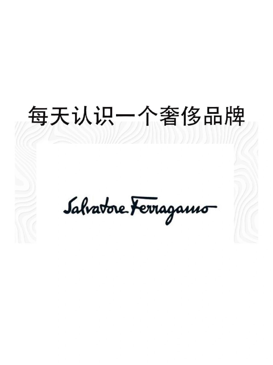 每天认识一个奢侈品牌(菲拉格慕) 每天认识一个奢侈品牌(菲拉格慕)