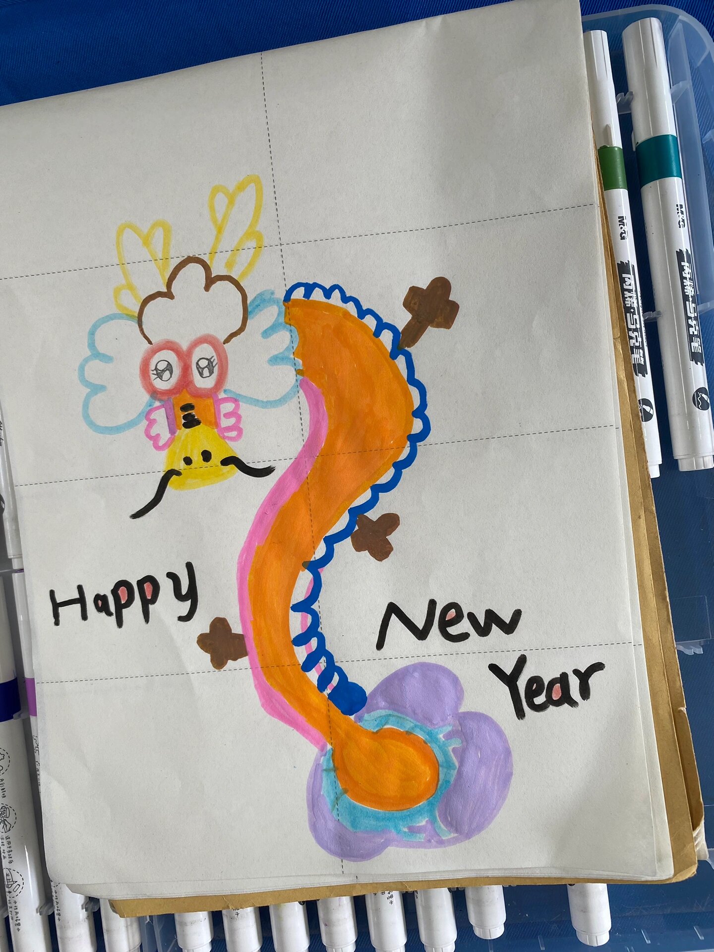 小学低段英语课堂活动 新年贺卡