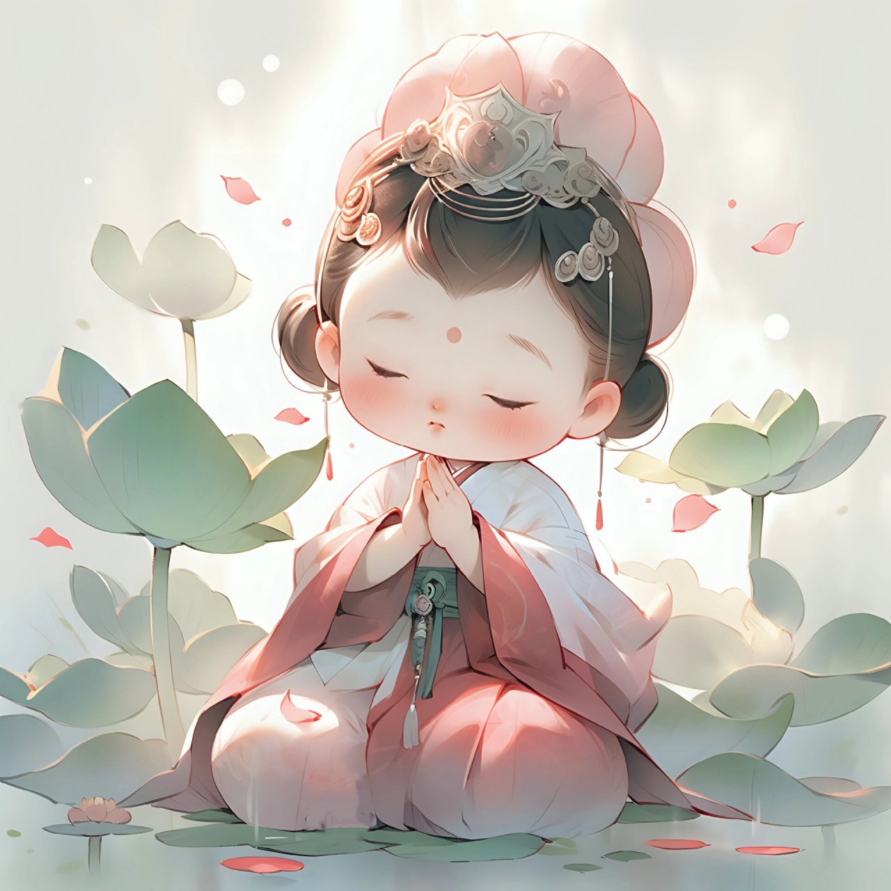 小胖祈福图   可用作个人头像,其他头像见主页说明