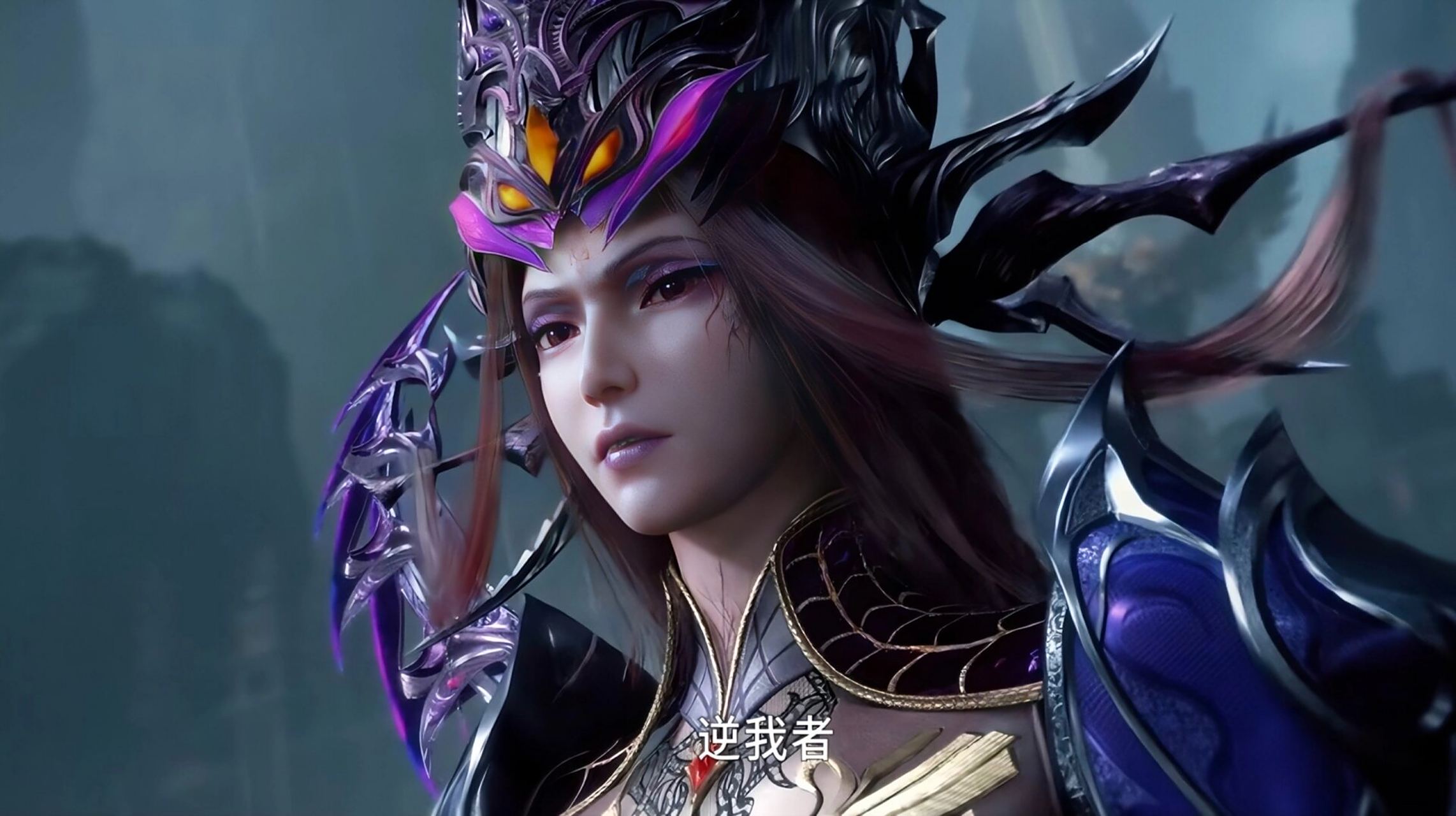 斗罗大陆——比比东神装壁纸 比比东最终也成神了,跟她修炼得挺像成了