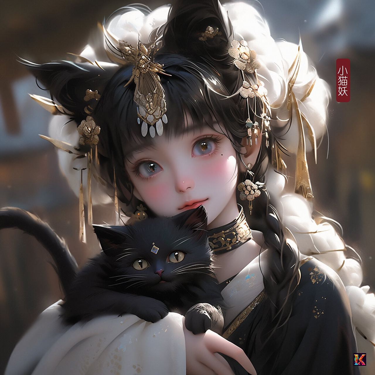 古风——可爱拟人小猫妖头像