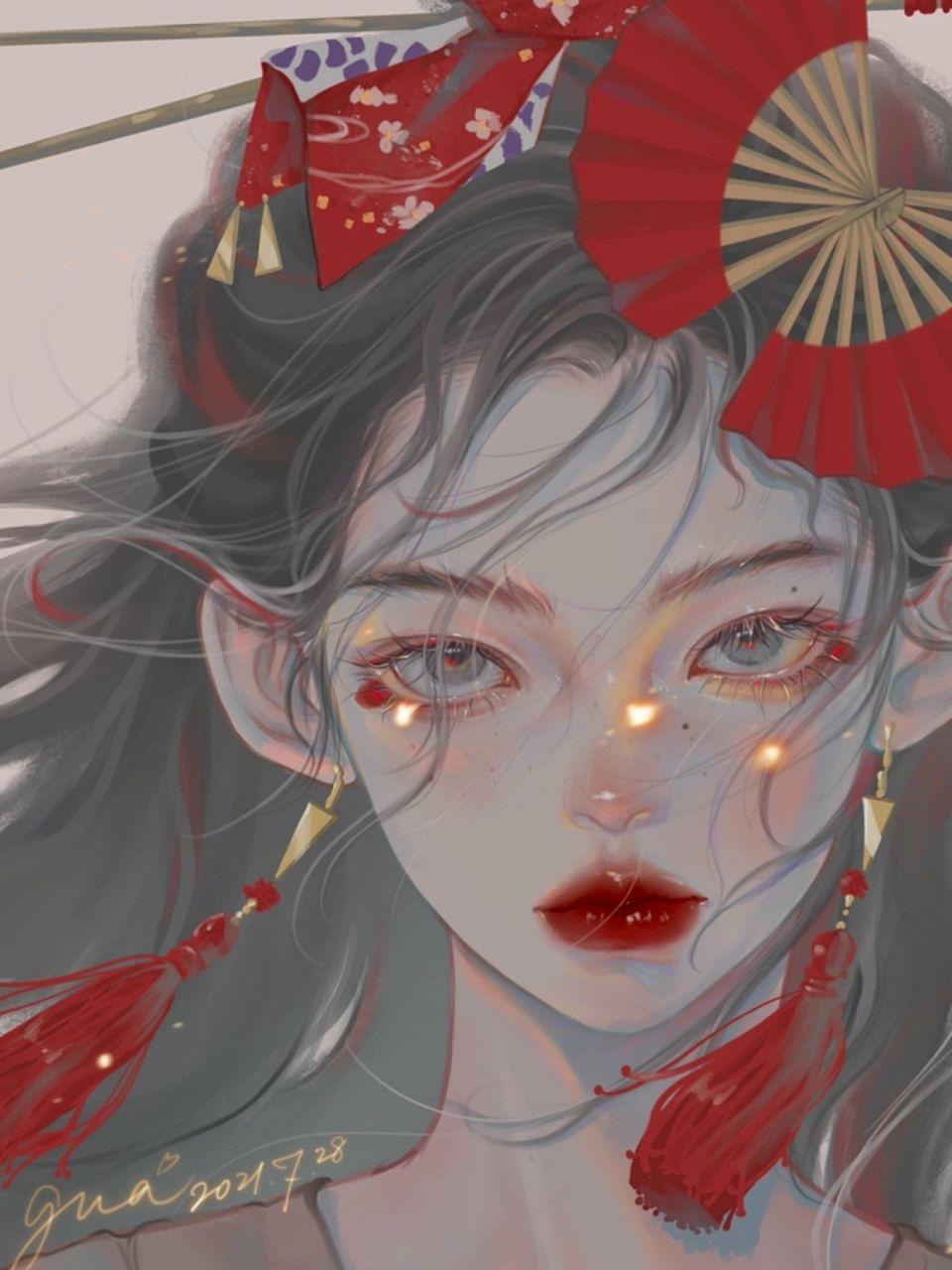 【本草纲目草药拟人·石蒜】 《本草纲目》记载名为石蒜,又名水麻