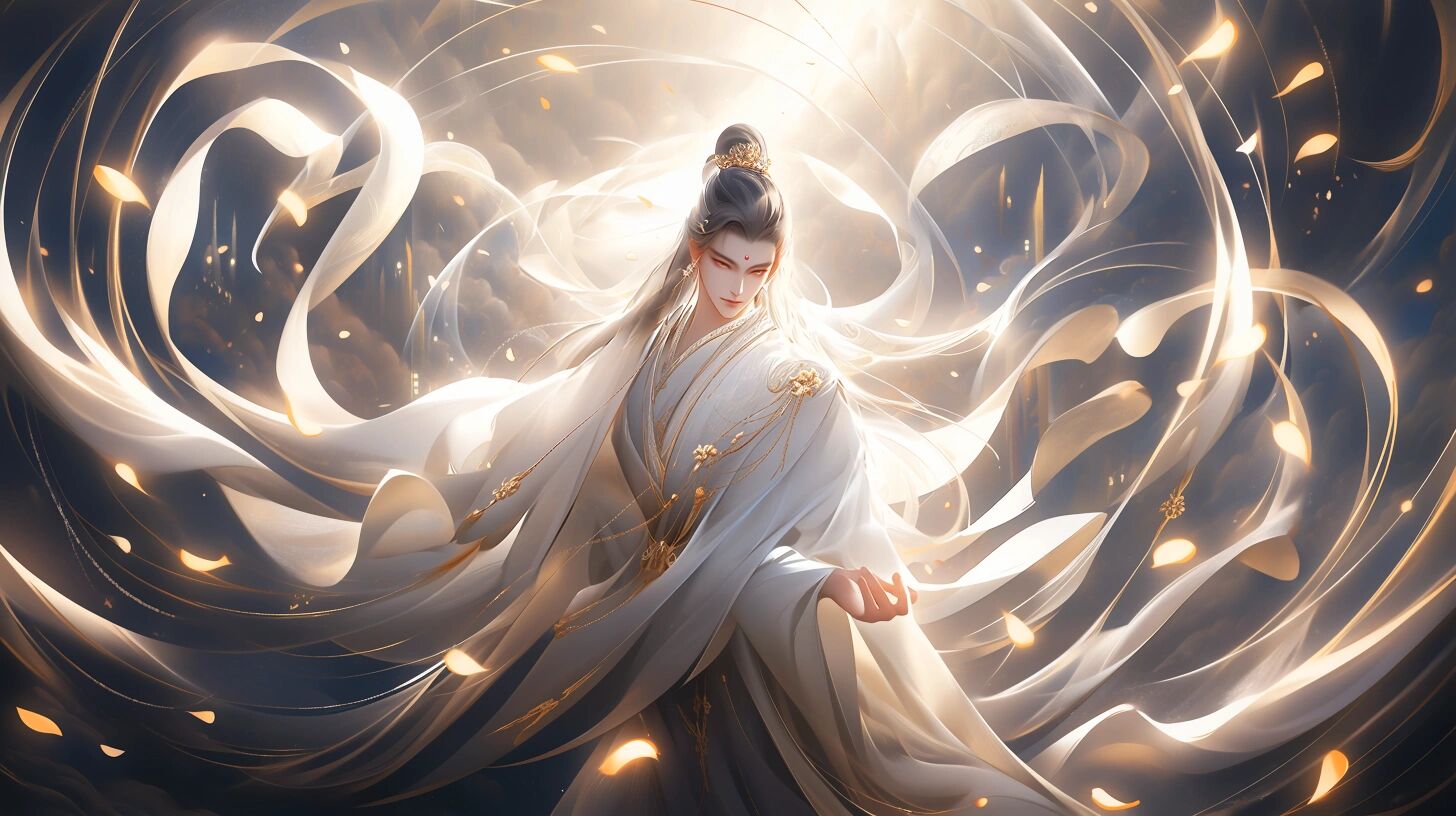 【aigc】道骨仙风 仙人下凡,古风头像壁纸                        一