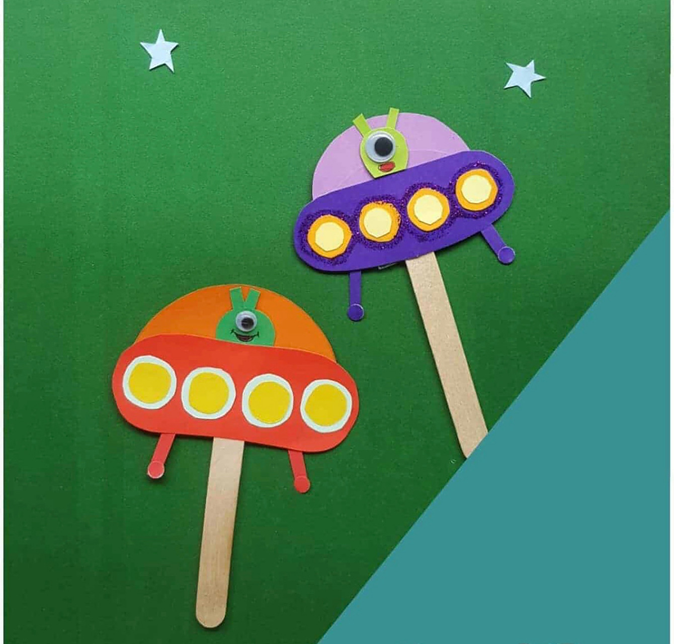 亲子手工_宇宙飞船环游太空喽 喜欢天文的小朋友一定要做这个手工哦