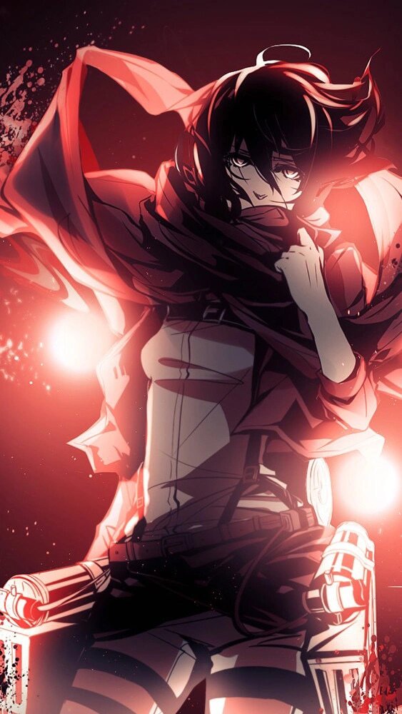 进击的巨人私藏三笠壁纸 礼貌取图