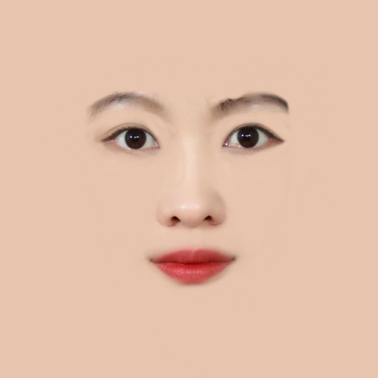 用醒图做了个五官图 自我粗略的技术捣鼓了半天 p2