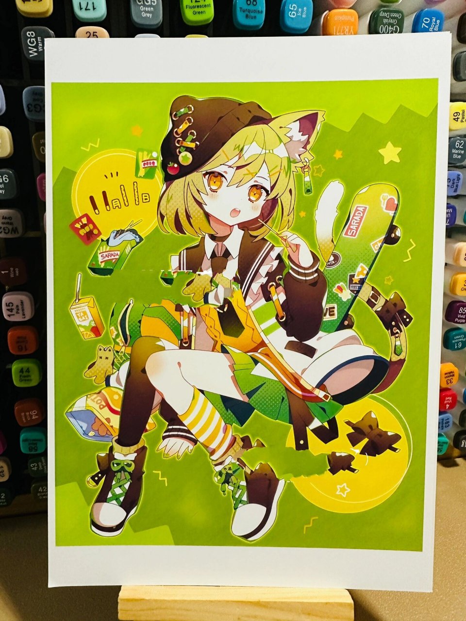 动漫人物四宫格分享/少儿美术