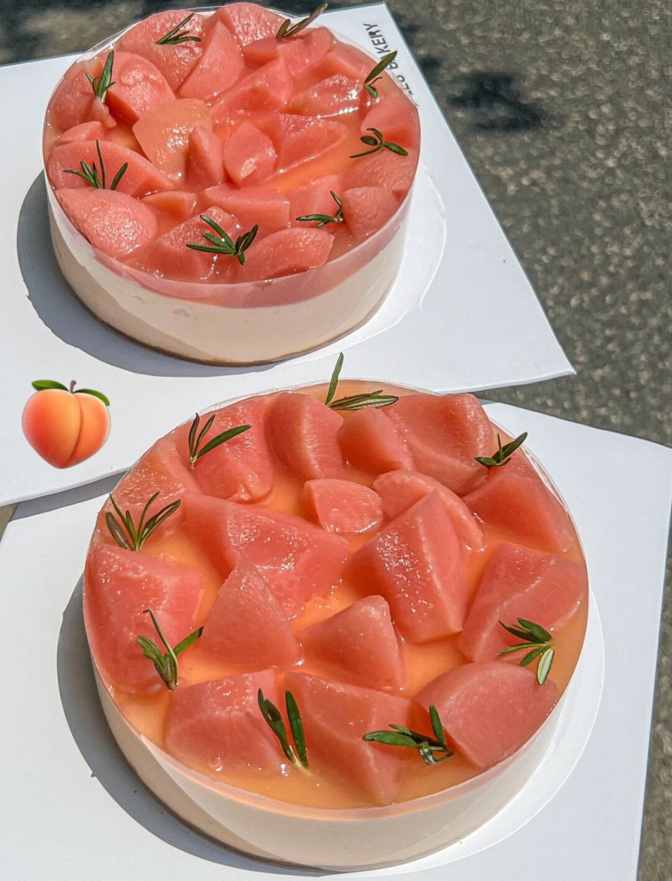 果肉多到pu出来 水果芝士蛋糕怎么这么好吃01 - 桃子果肉77冻芝士