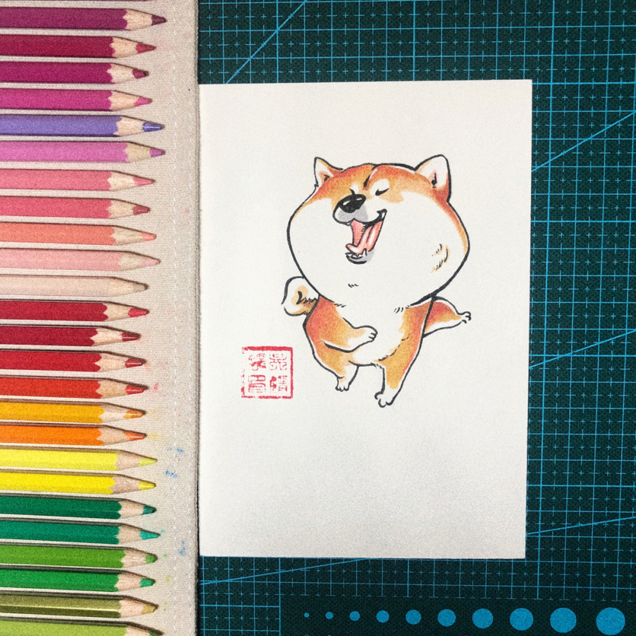 柴犬绘画