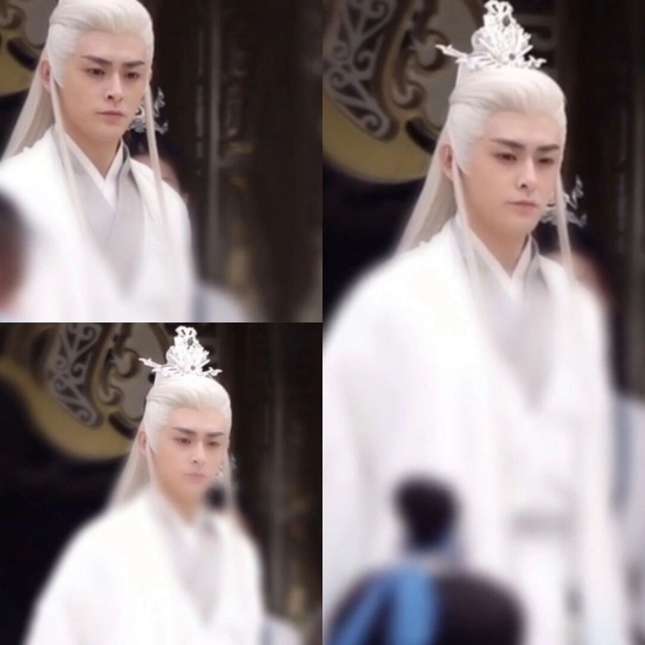 《仙剑奇侠传四》李欣泽饰演重光长老,因为修炼功法的缘故,虽然须发