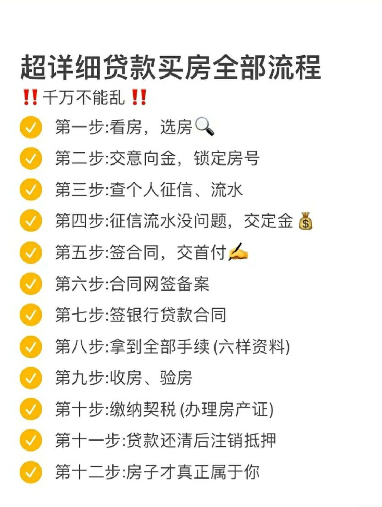 买房千万不能乱,超详细贷款买房全部流程